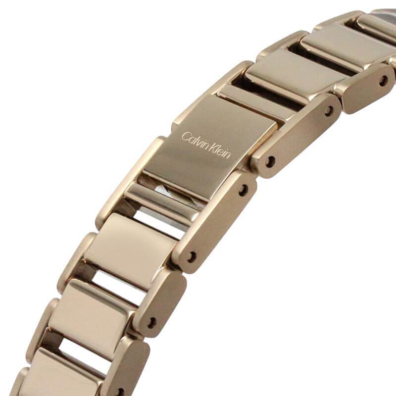 Minimalistic T-Bar 28mm White Dial Rose Gold Ladies Watch