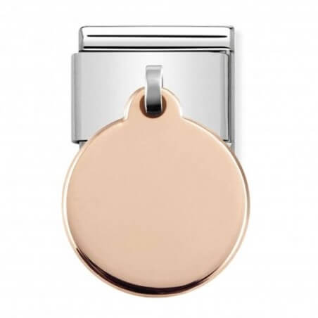 Composable Classic 9K Rose Gold Pendant Round Link