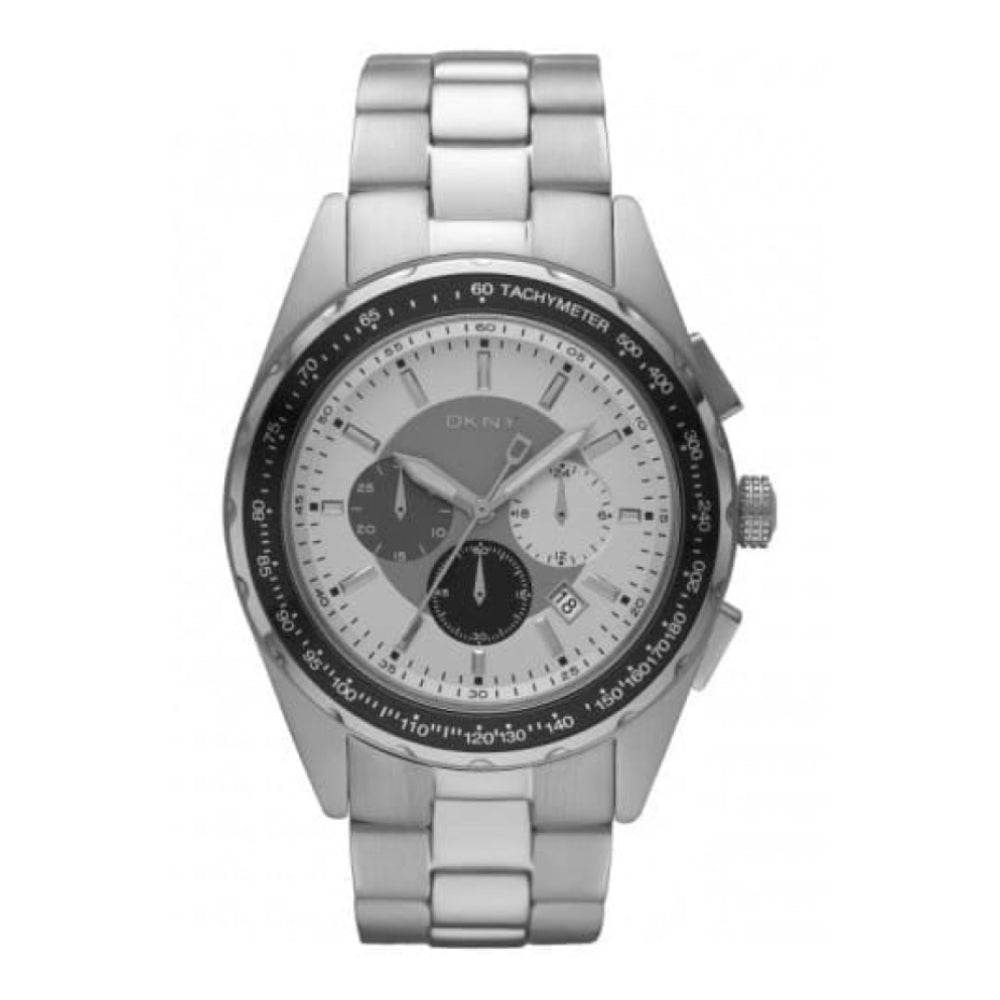 Gents Stainless Steel Chronograph & Tachymeter Silver Bracelet Watch
