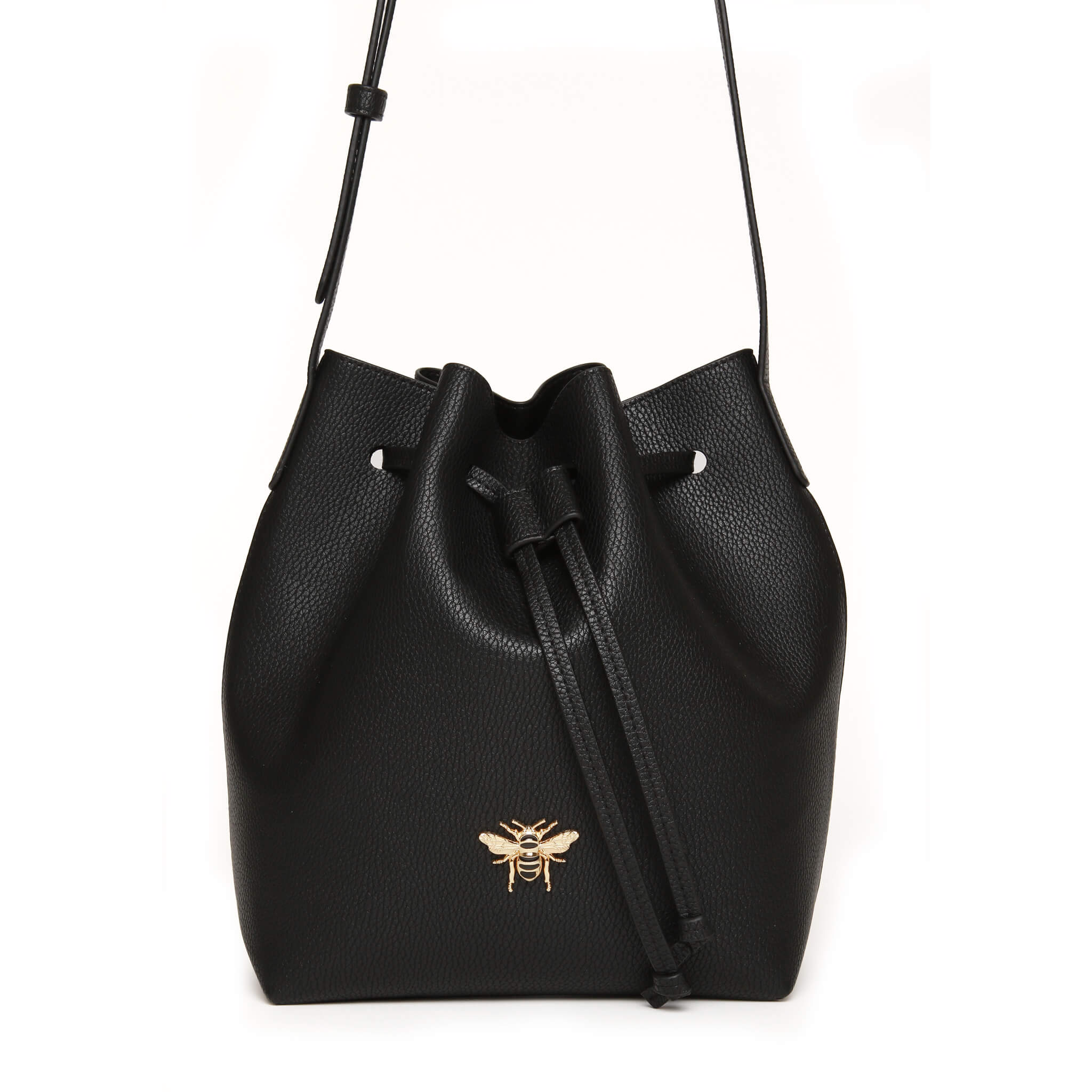 Bucket Cross Body Bag In Black