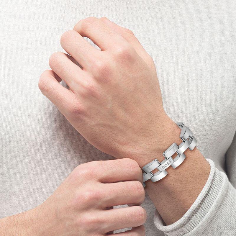 Sway Stainless Steel Mens Bracelet