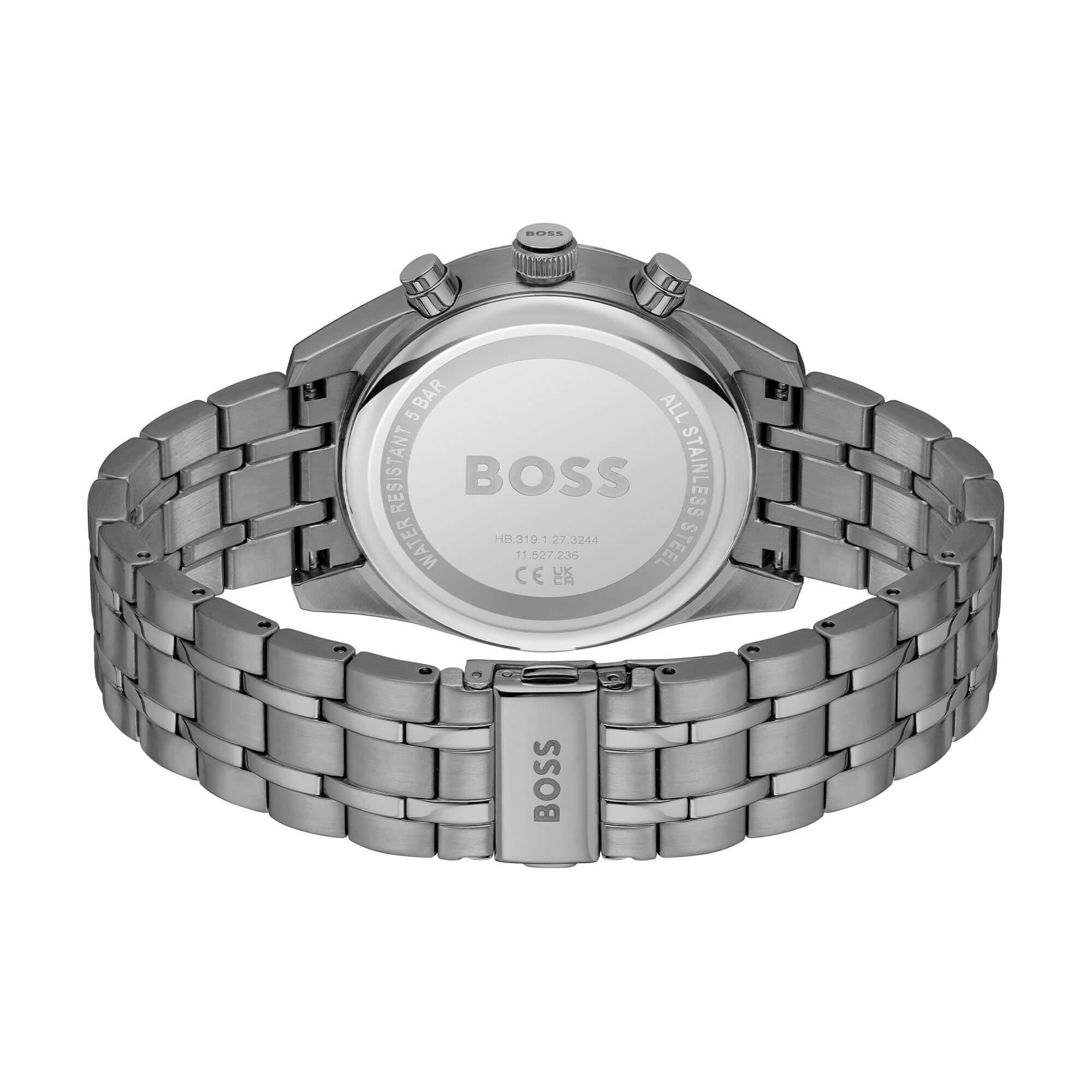 SkyTraveller Grey Dial & Grey IP Bracelet Mens Watch
