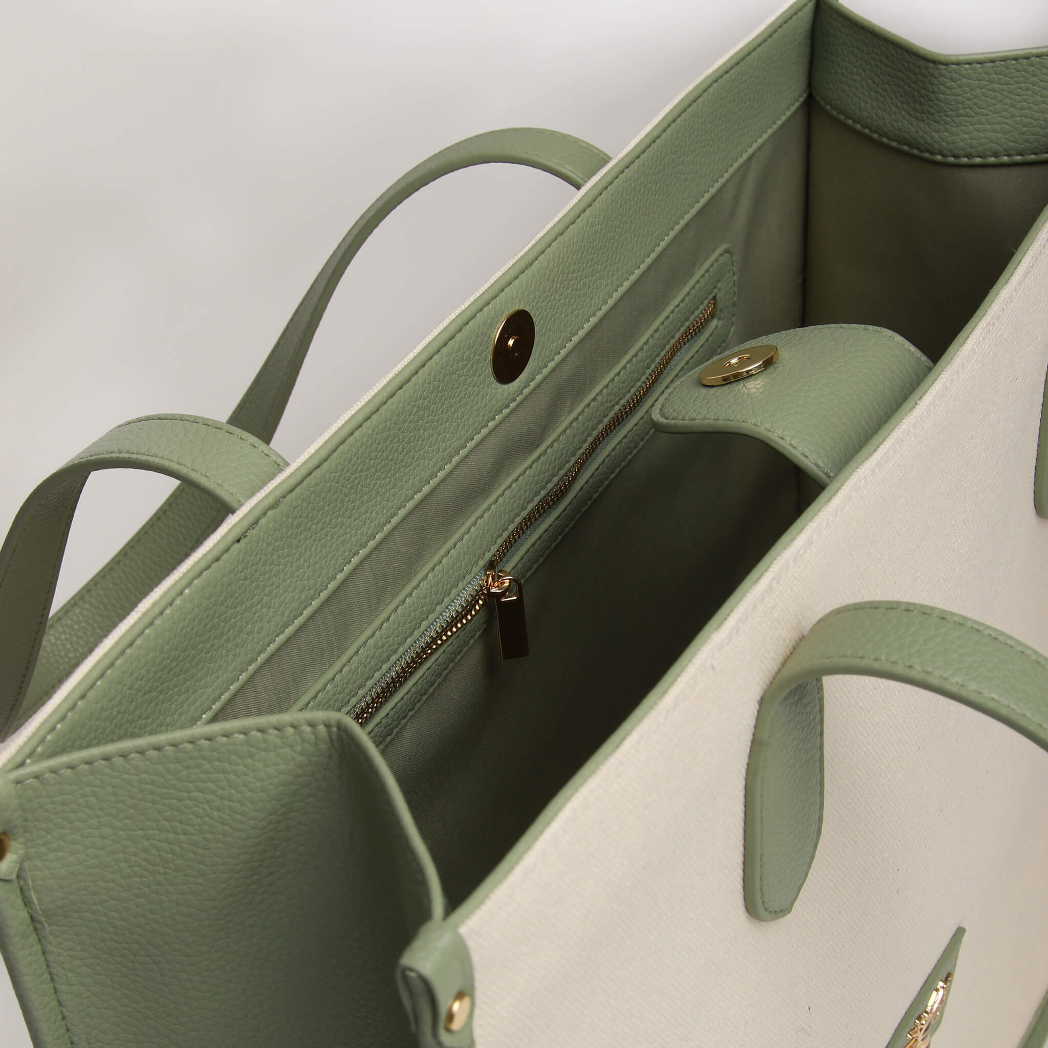 Kingston Canvas Tote Bag In Sage