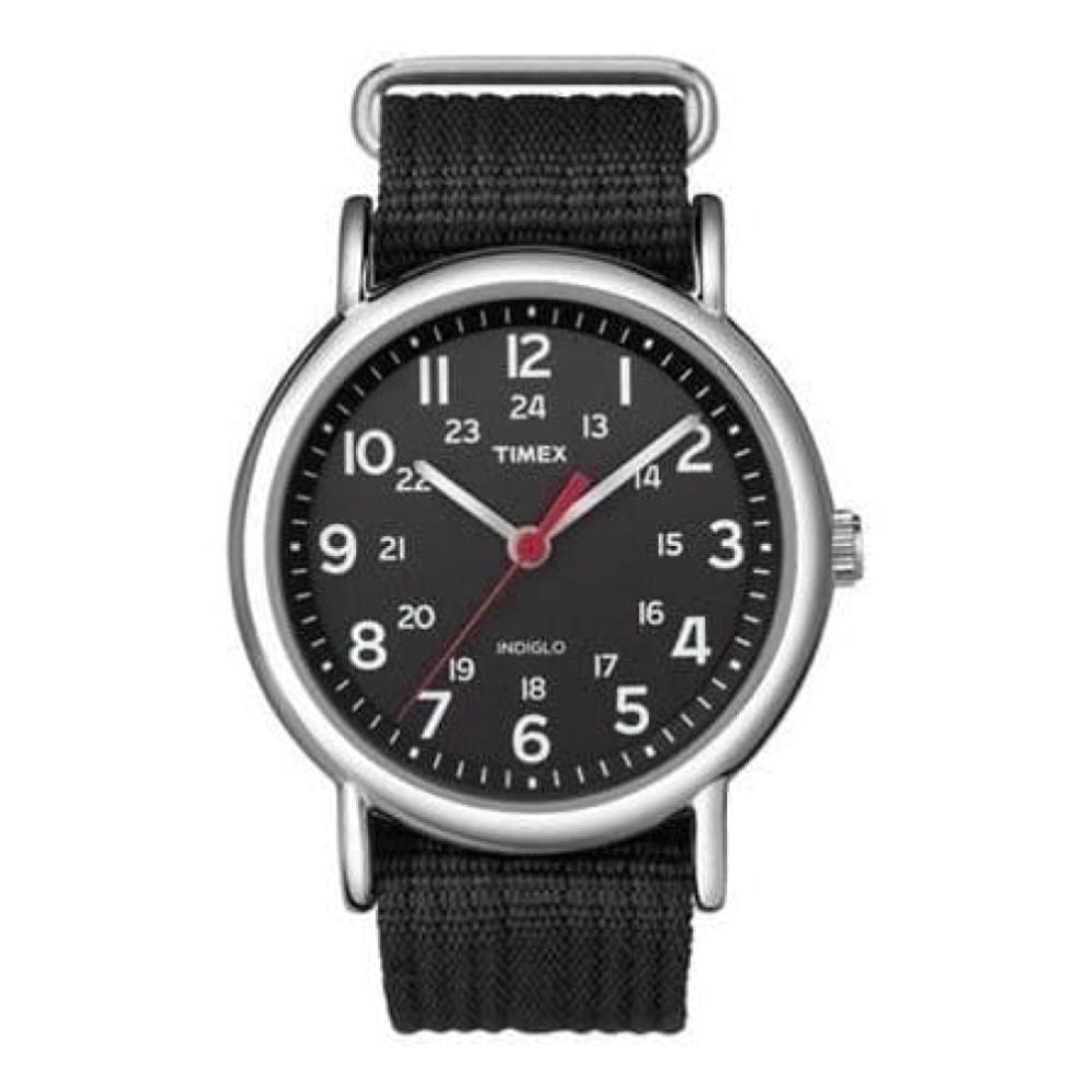 Unisex Weekender Black Fabric Strap Watch