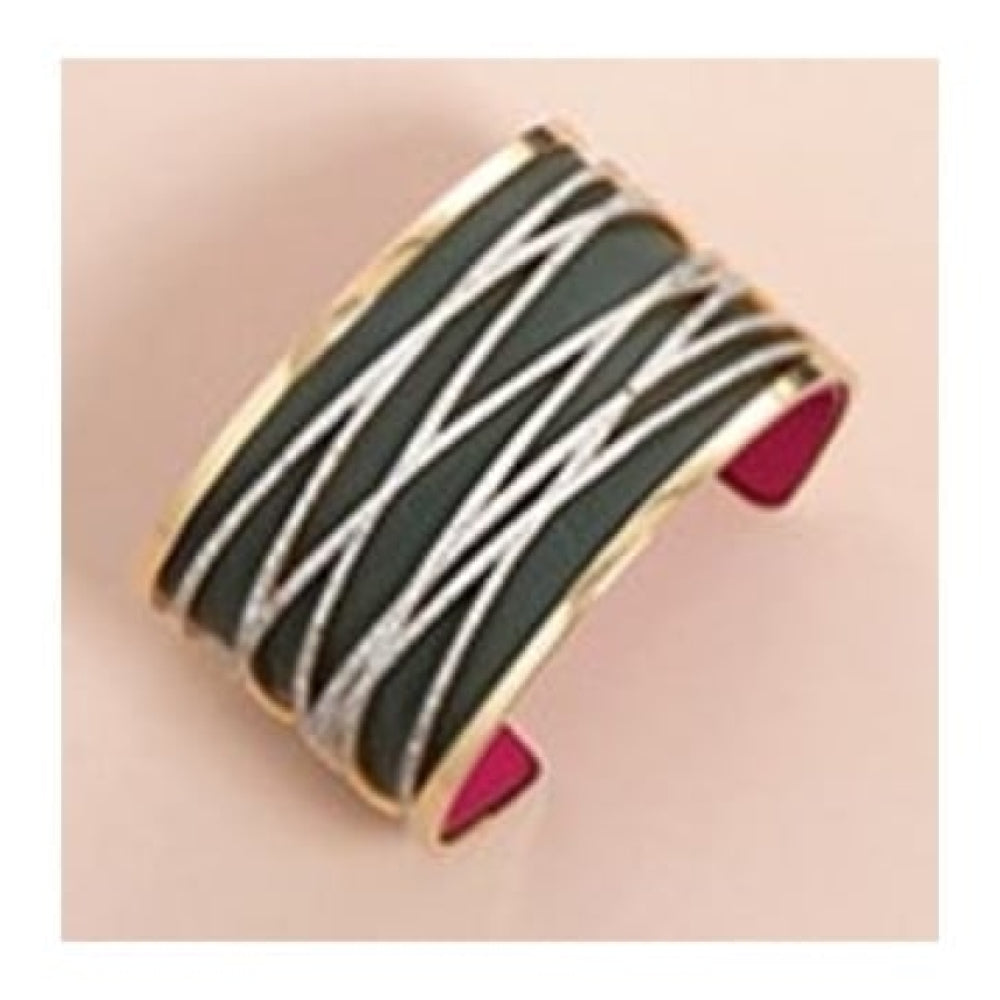 Gold Plated Link Patteren 40MM Cuff