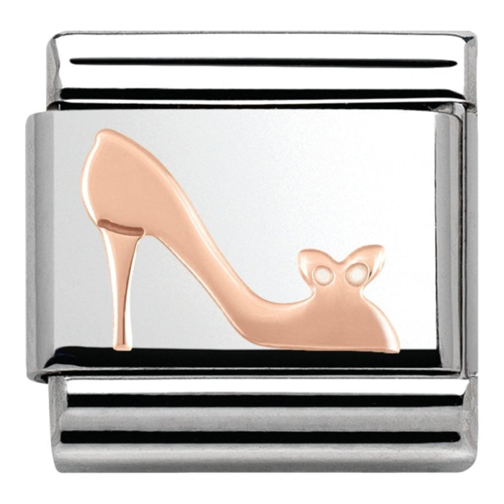 Classic Rose Gold Heel Shoe Link
