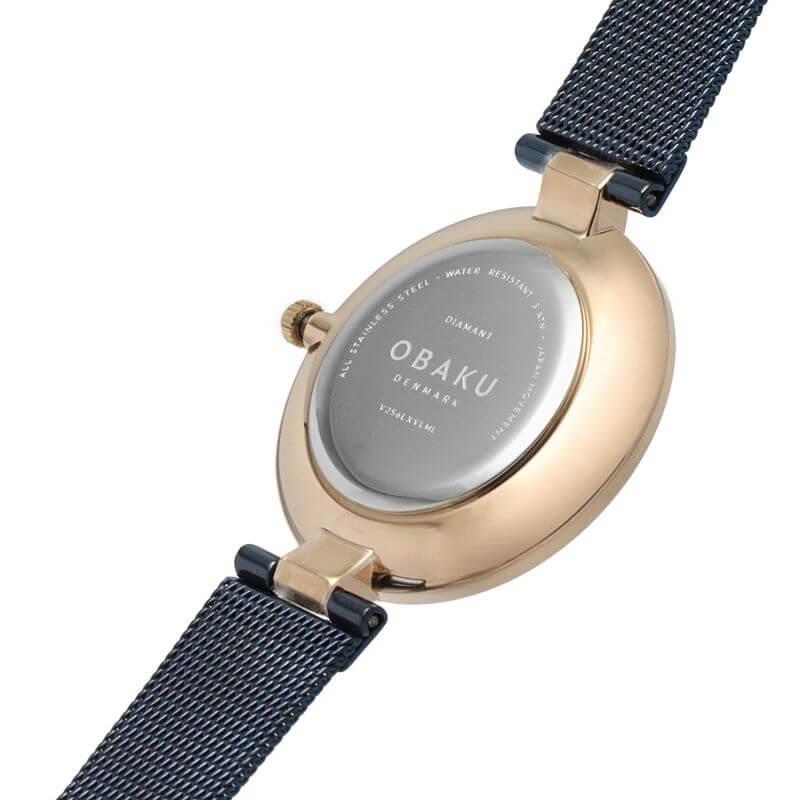 Diamant Blue IP Ladies Watch