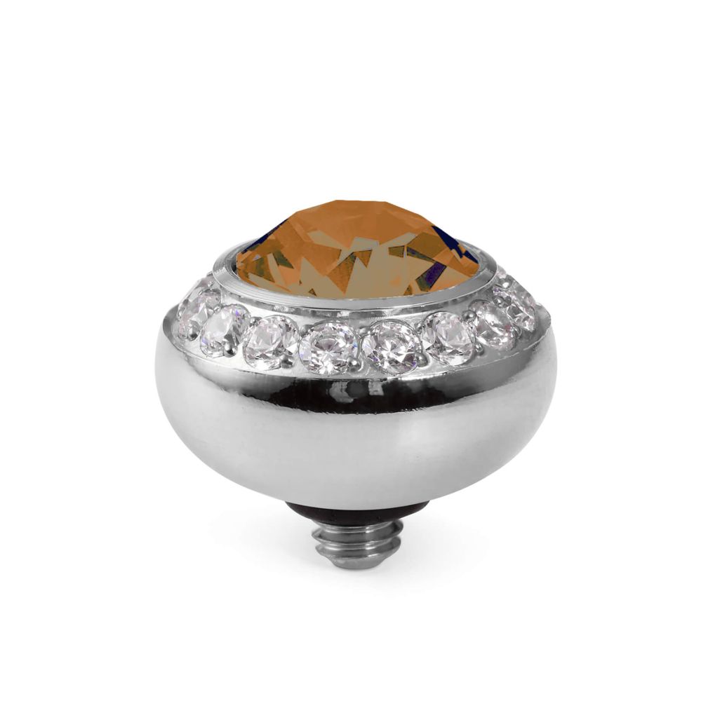 TONDO Deluxe (S/P) 10mm Light Smoked Topaz
