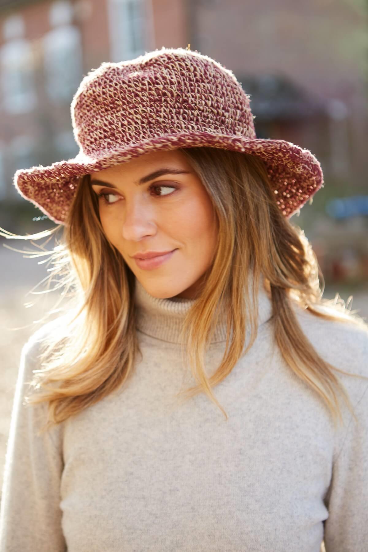 Hemp/Cotton Hat Burgundy