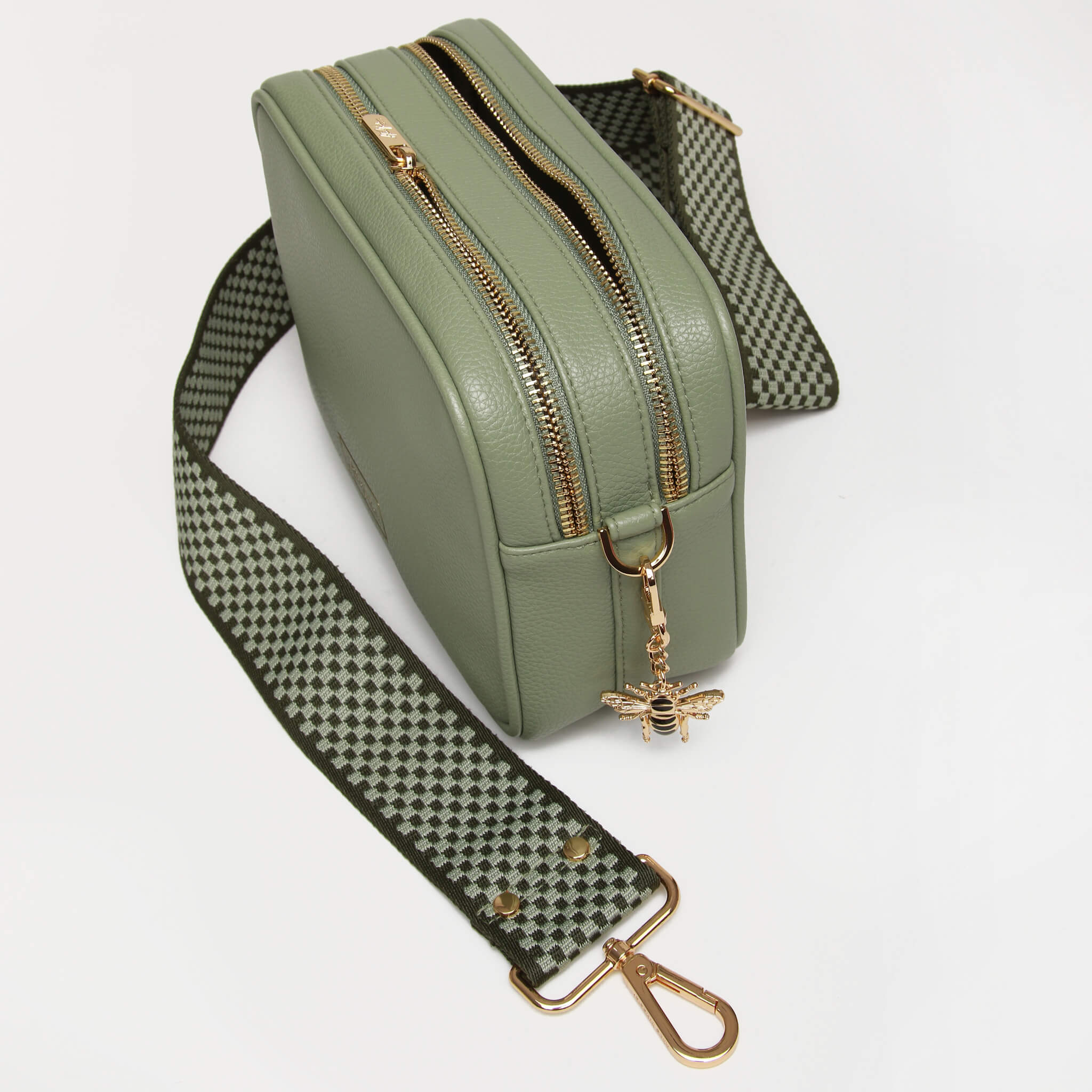 Soho Camera Cross Body Bag In Sage