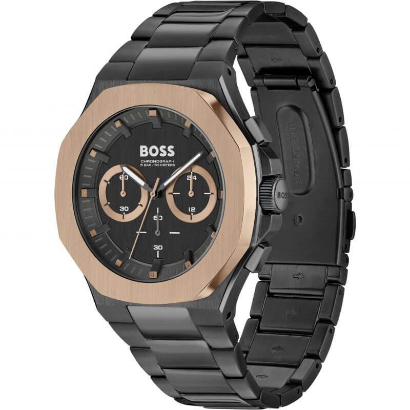 Taper GQ 2023 Black IP Bracelet Gents Watch