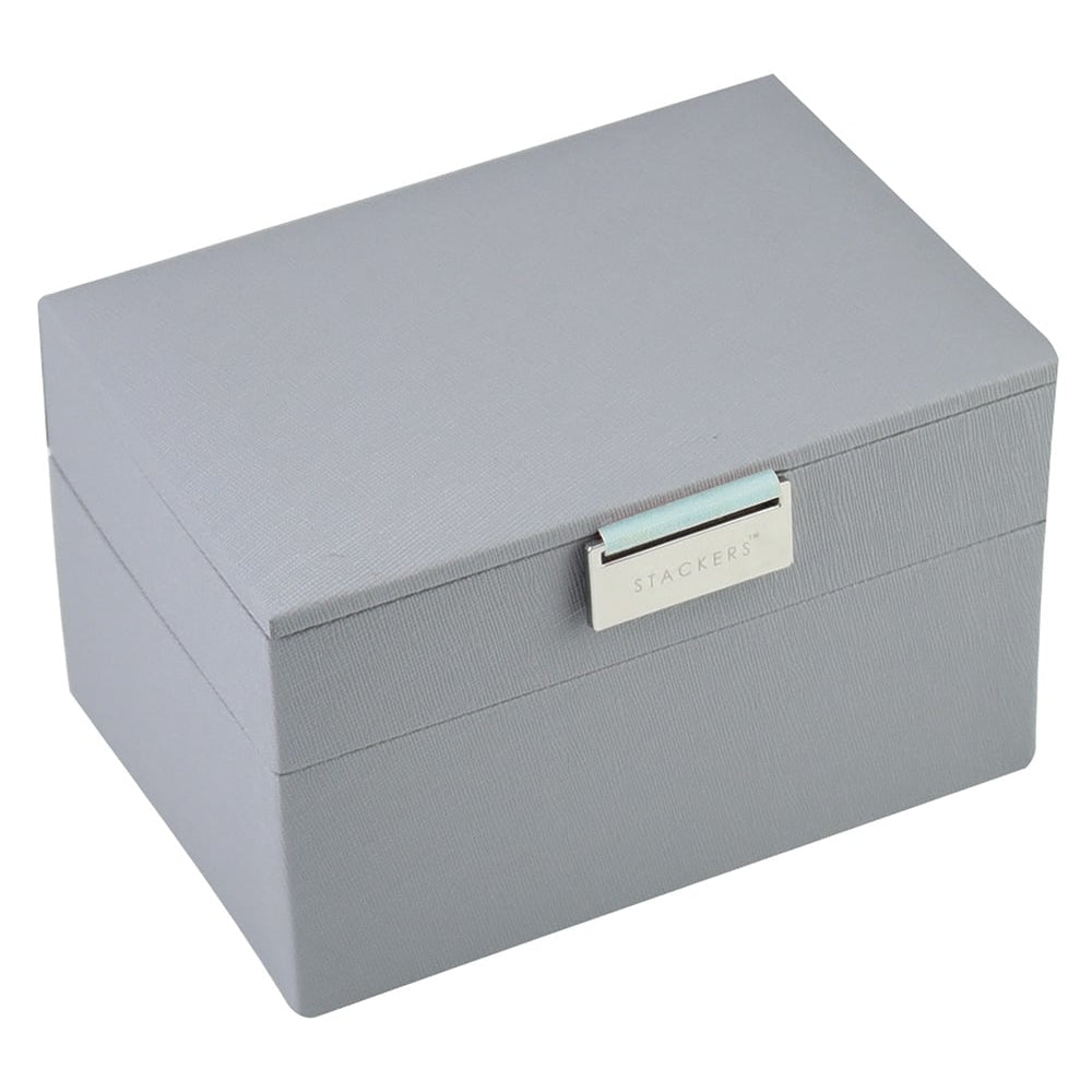 Dove Grey & Mint Set Of 2 Mini Stackers