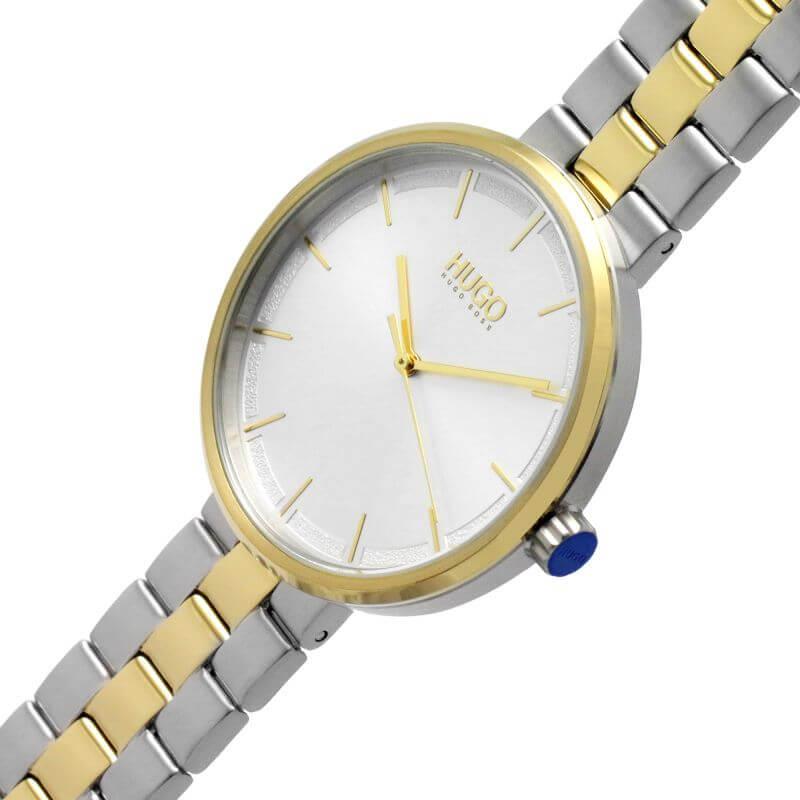 CRUSH Silver Dial & Two Tone Bracelet Strap Ladies Watch