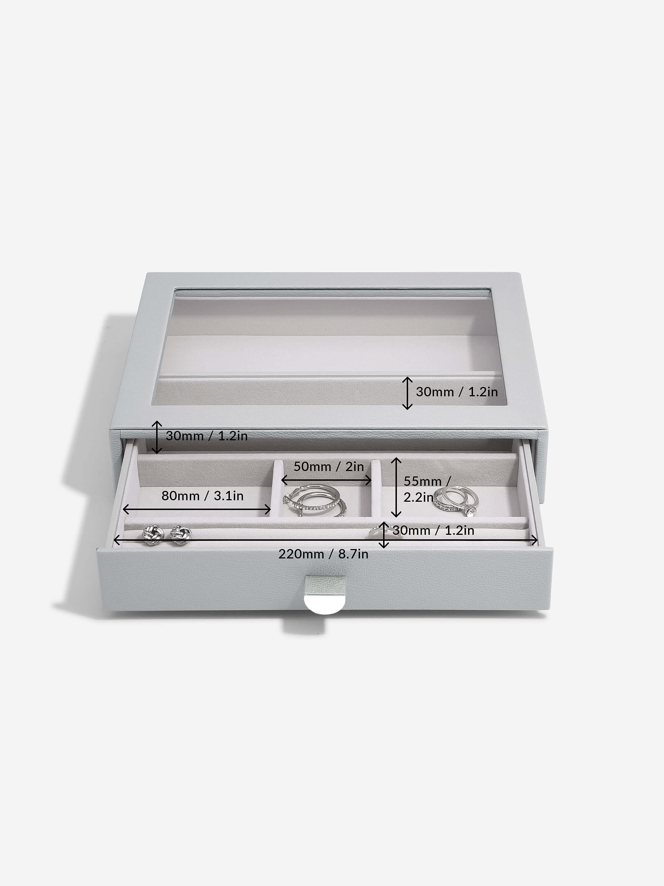 Pebble Grey Classic Drawer Set Of 2