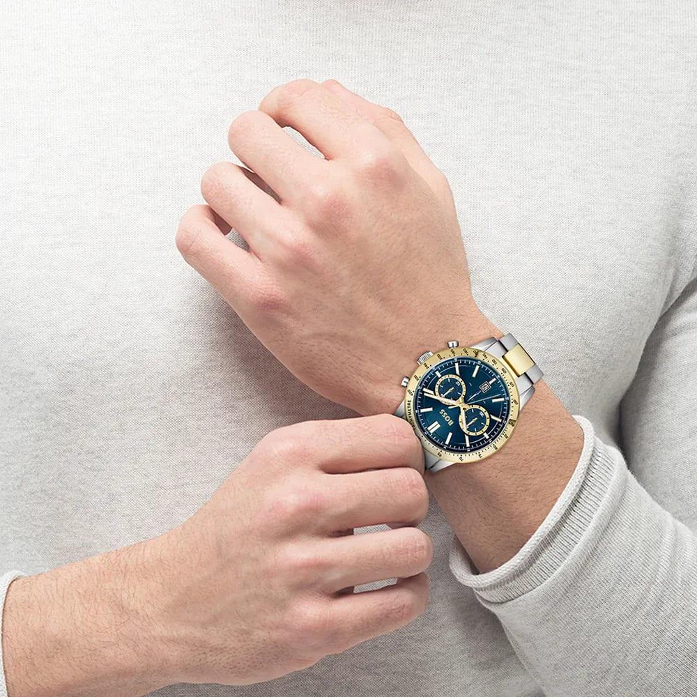 Allure Chronograph With Date Dial & Bracelet Strap Gents Watch