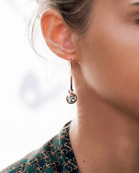 Emerald Charm BOTTONE 10mm (RG/P)