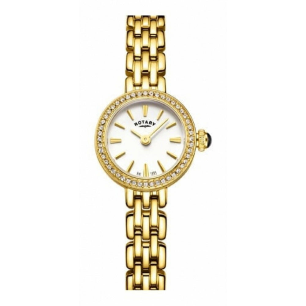 Gold Plated Bracelet Strap Ladies Wristwatch