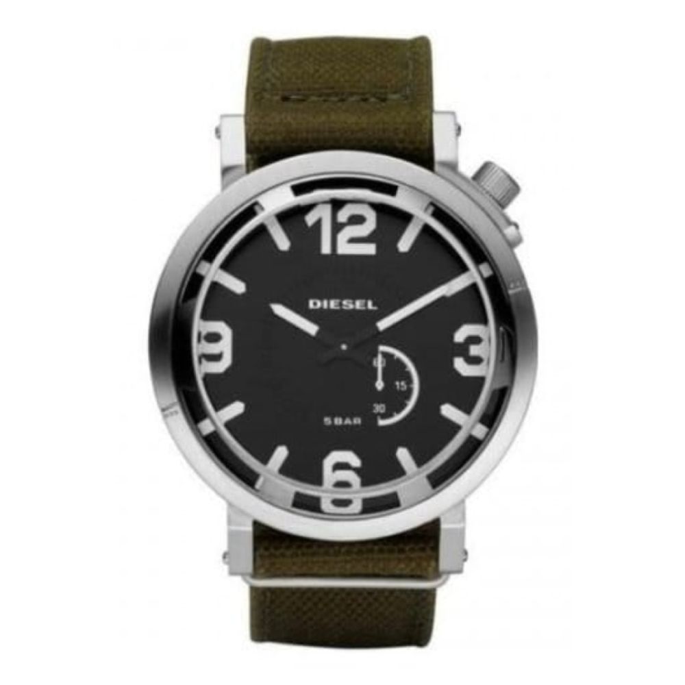 Gents Green Fabric Strap Watch