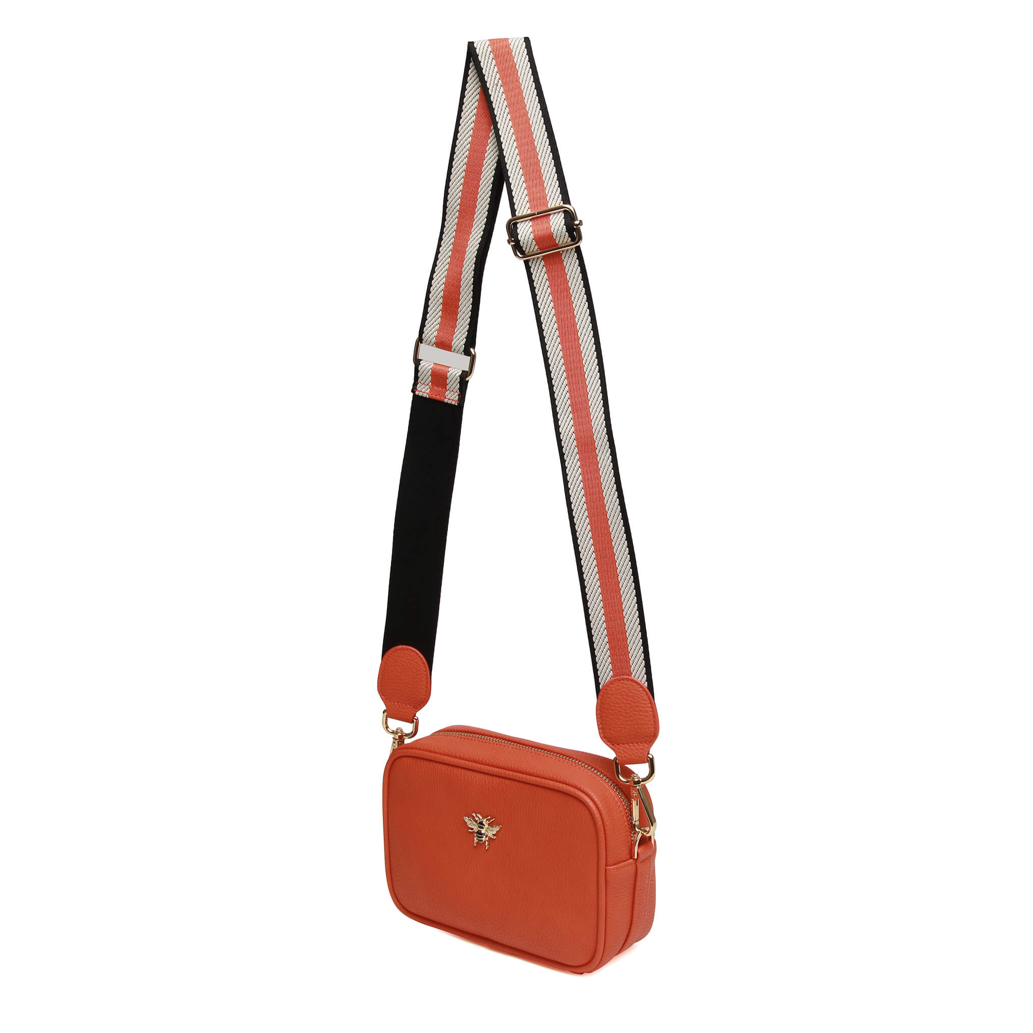 Mini Mayfair W Webbing Strap Bag In Orange