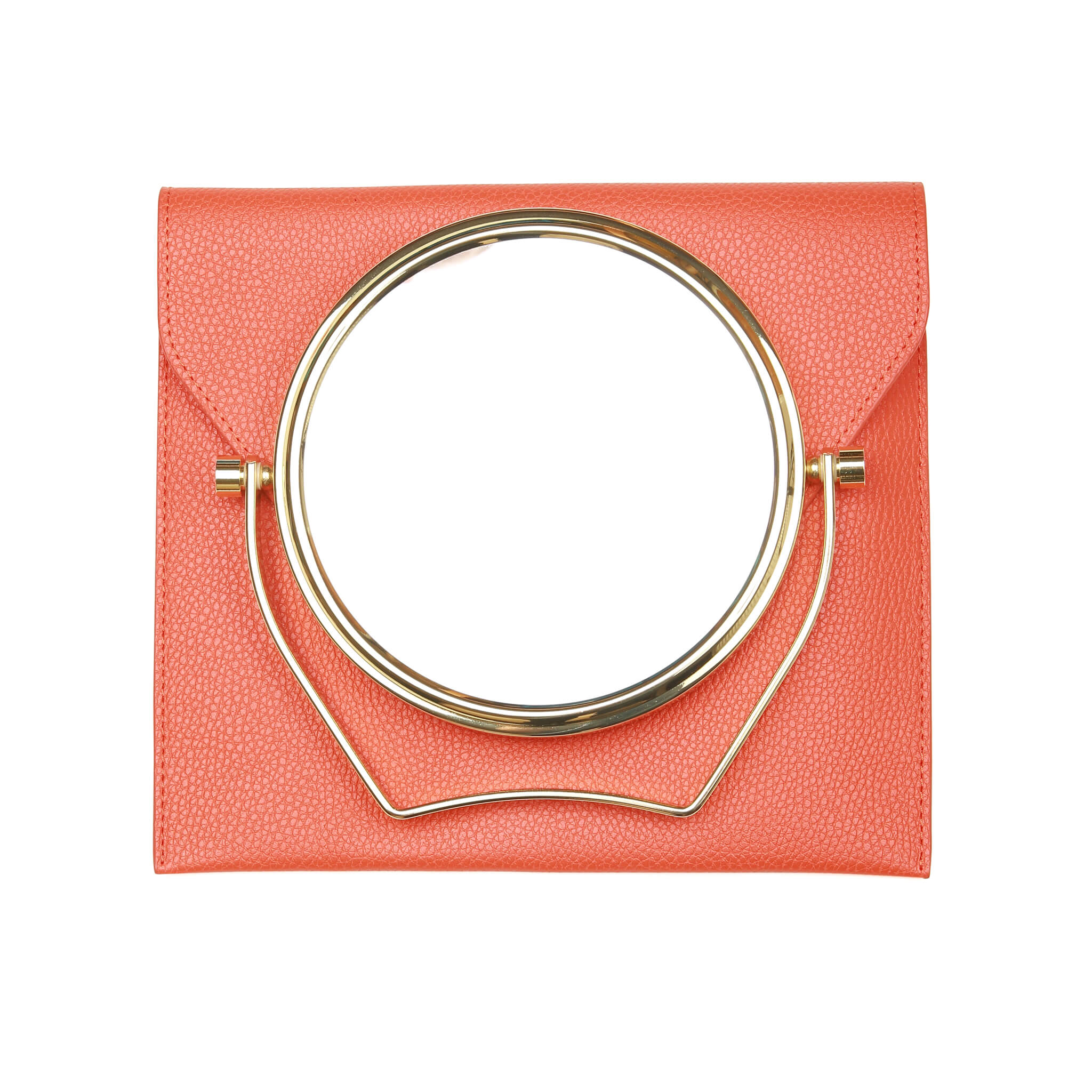 Orange - Travel Mirror & Case - 7x Magnification