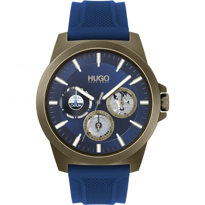 TWIST Chronograph Blue Rubber Strap Blue Dial Gents Watch