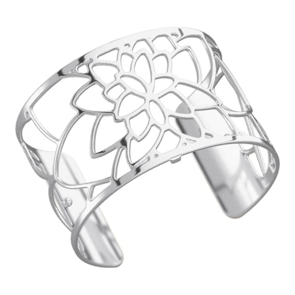 Silver Plated Nenuphar Patteren 40MM Cuff