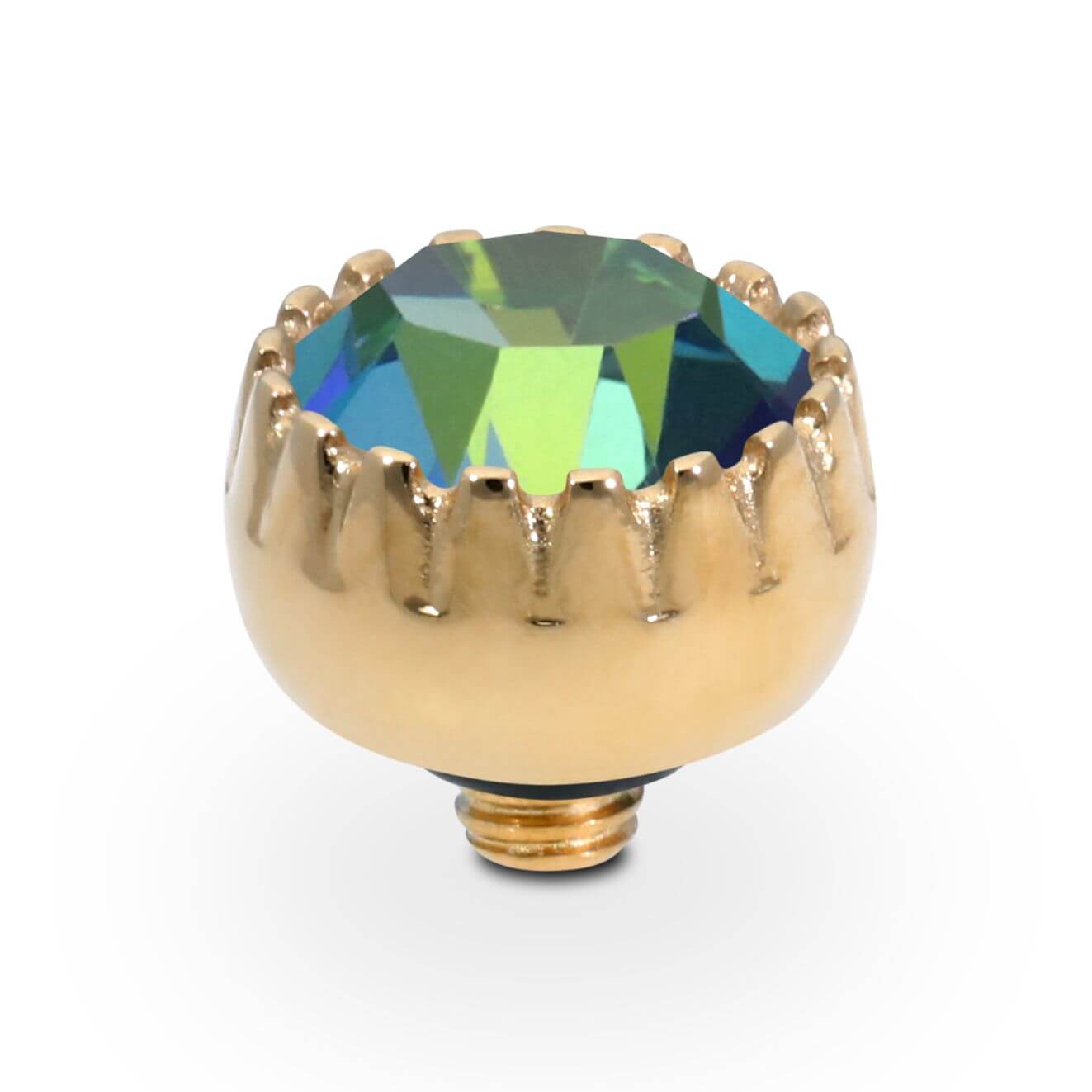 LONDON Small (G/P) 10mm Bermuda Blue Ring Top