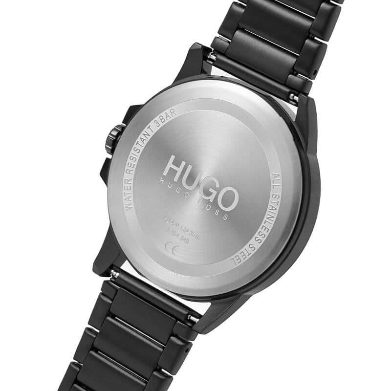 FIRST Black Dial & Black Bracelet Strap Watch