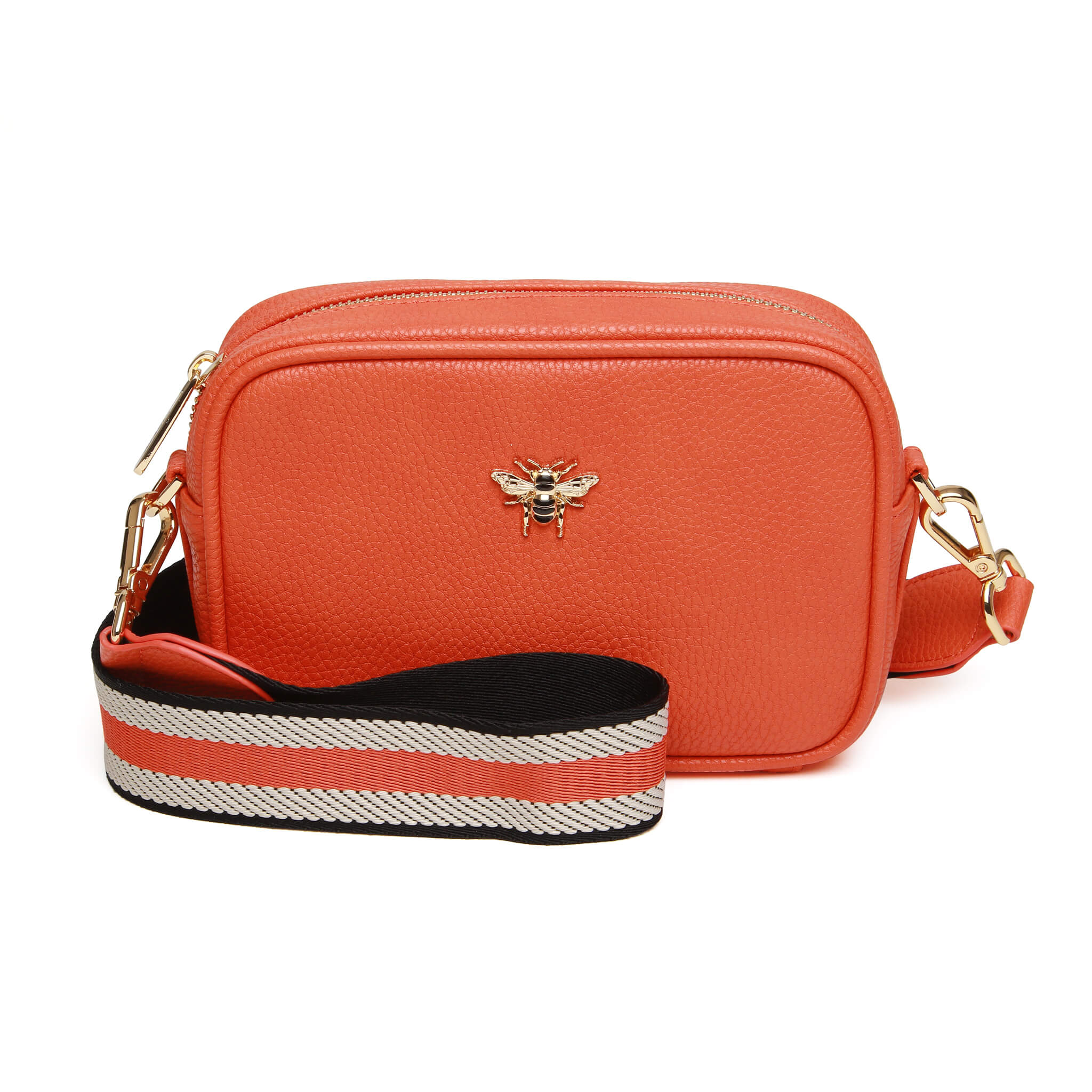 Mini Mayfair W Webbing Strap Bag In Orange