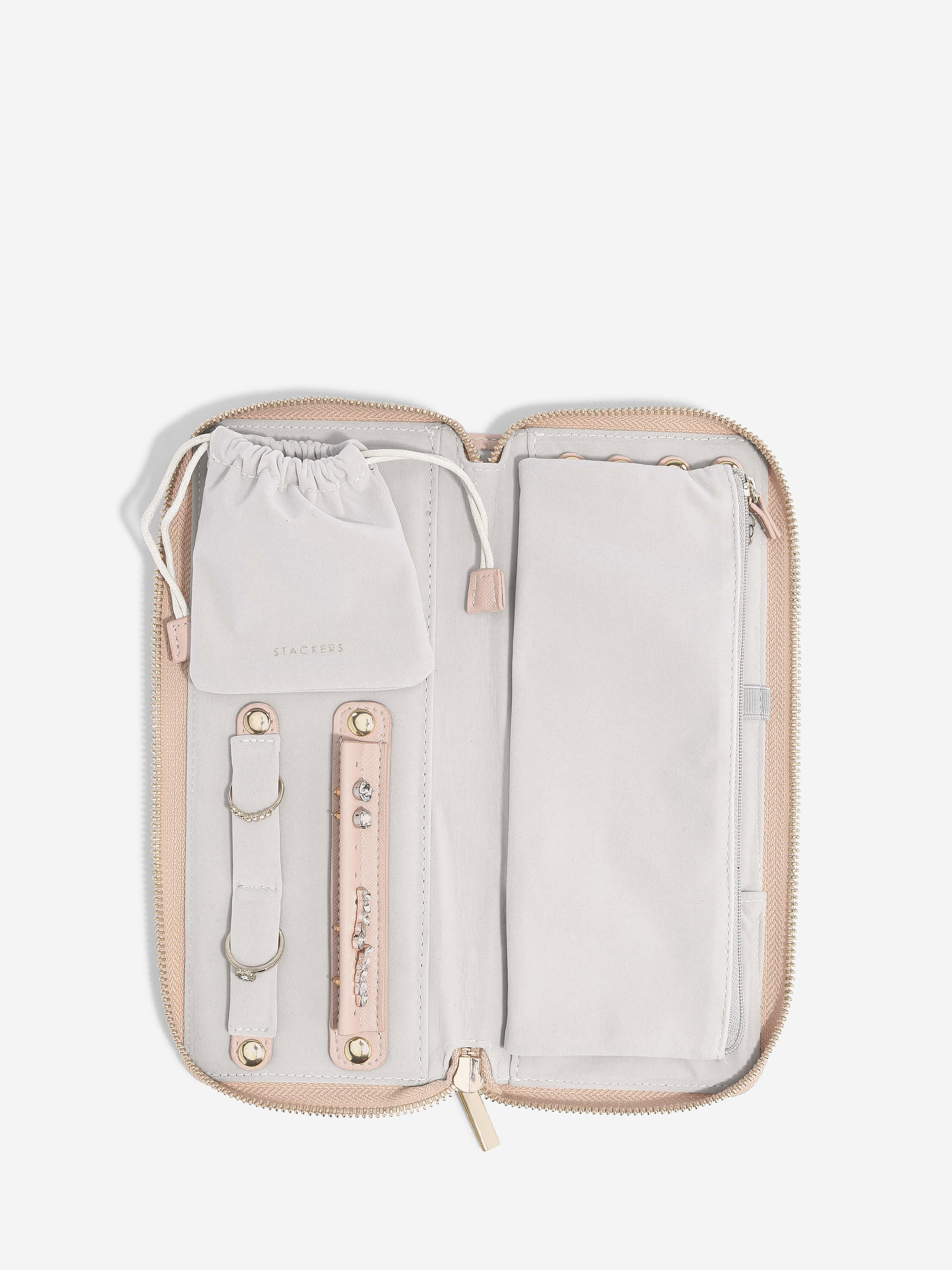 Blush Pink Jewellery Roll