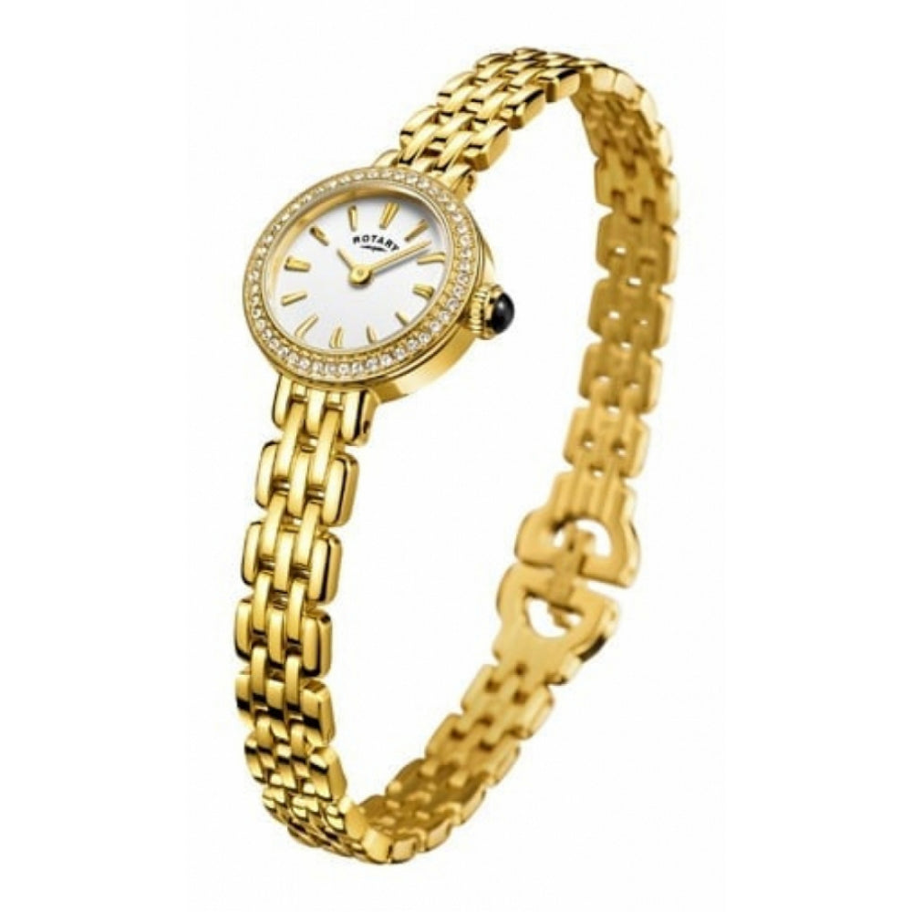 Gold Plated Bracelet Strap Ladies Wristwatch