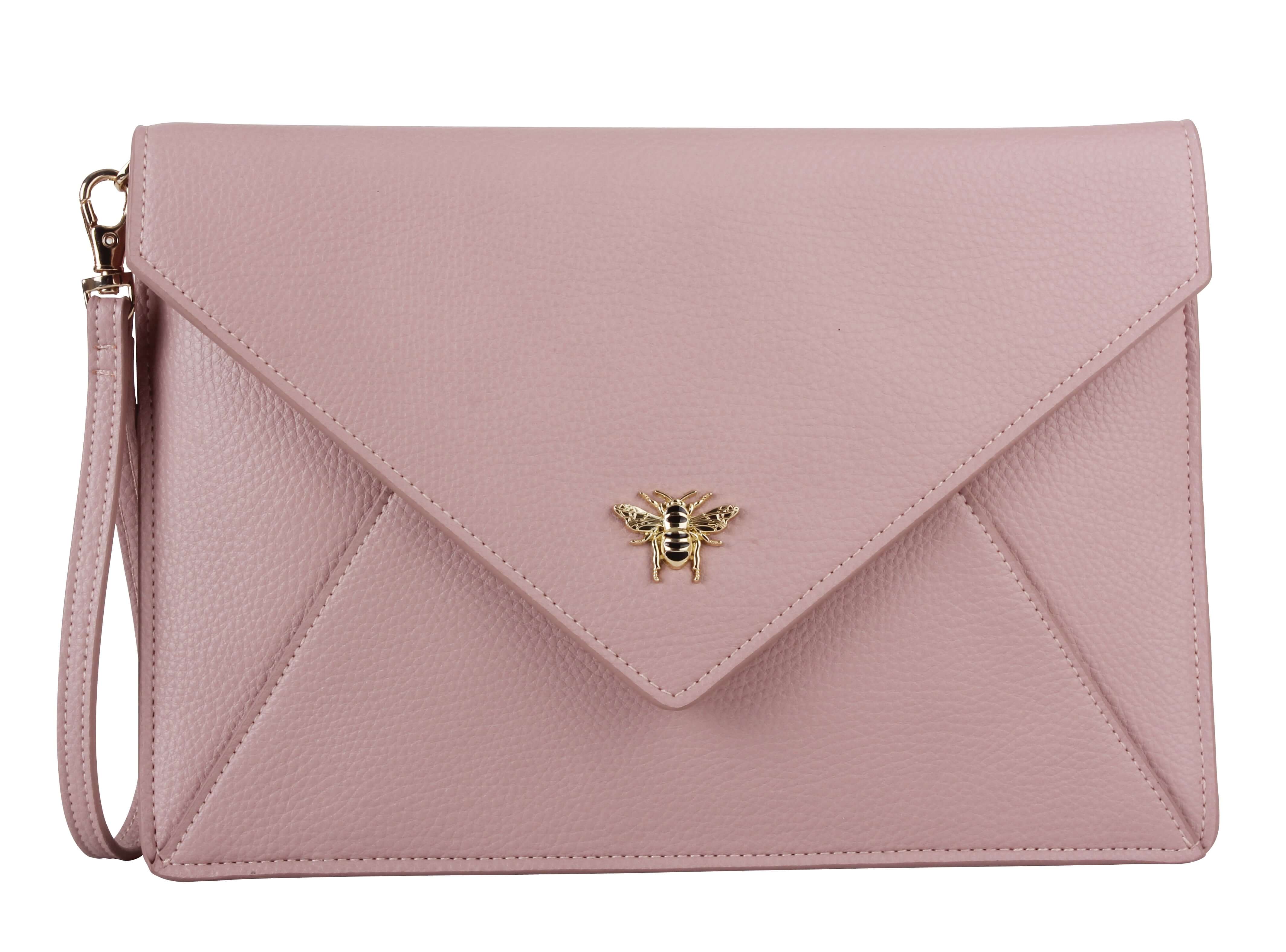 Chelsea Envelope Clutch Bag In Pink