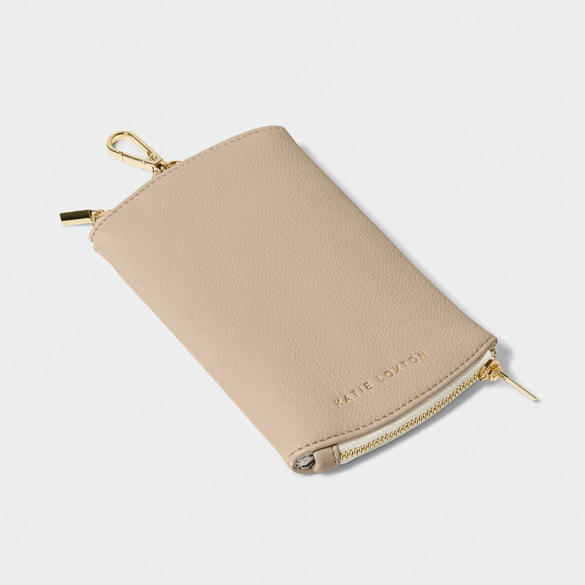 Clip-On Sunglasses Case In Light Taupe