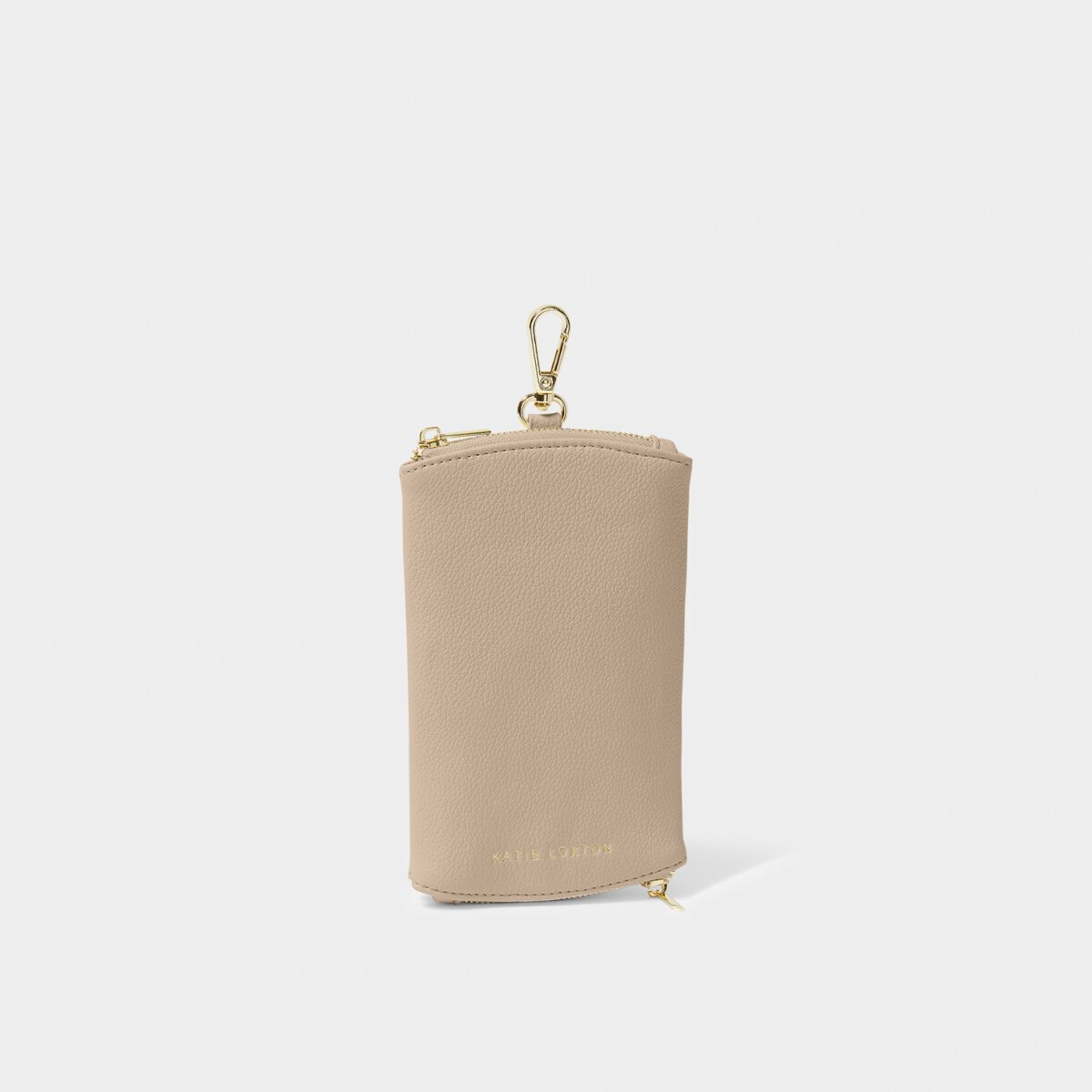 Clip-On Sunglasses Case In Light Taupe
