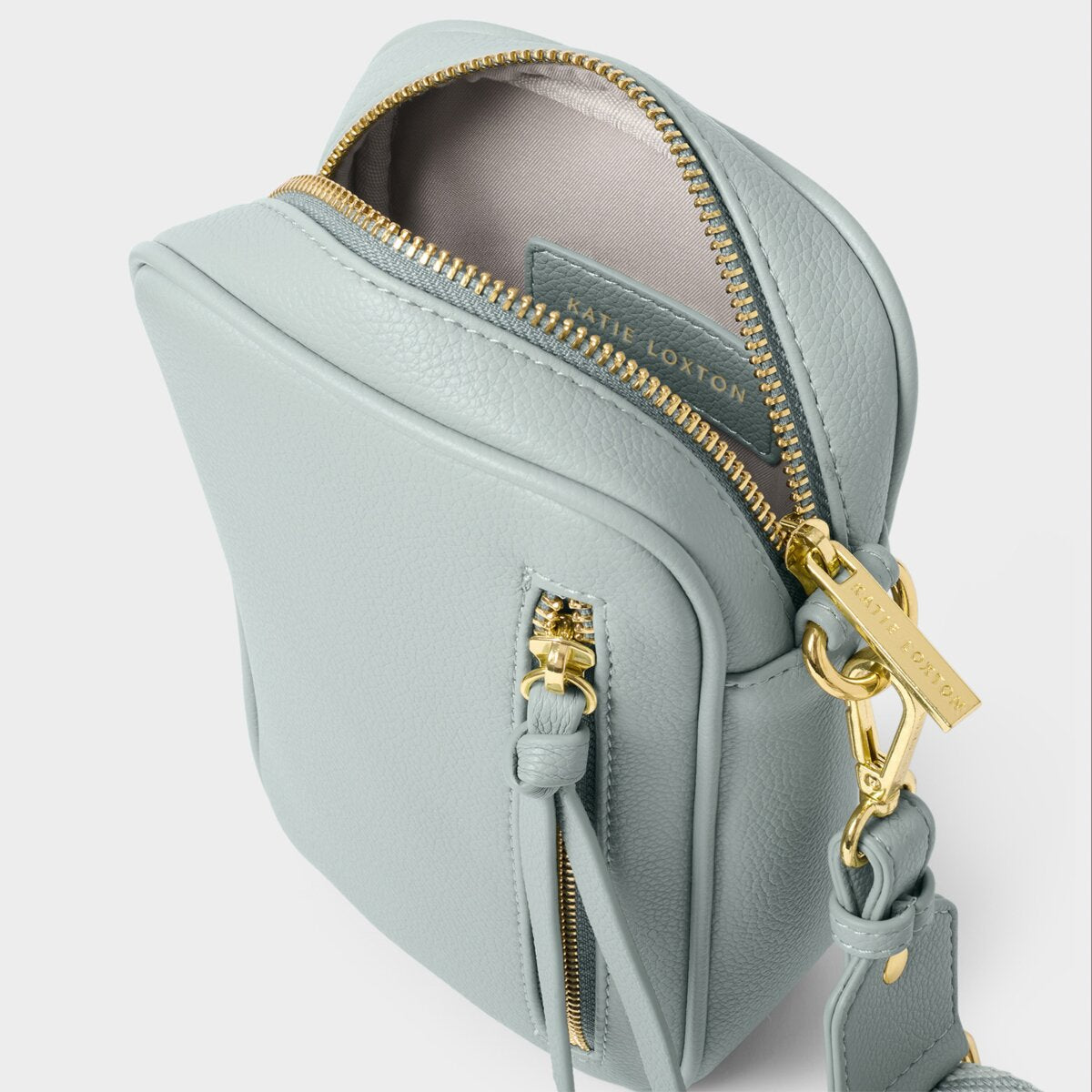 Hallie Small Crossbody Bag In Duck Egg Blue