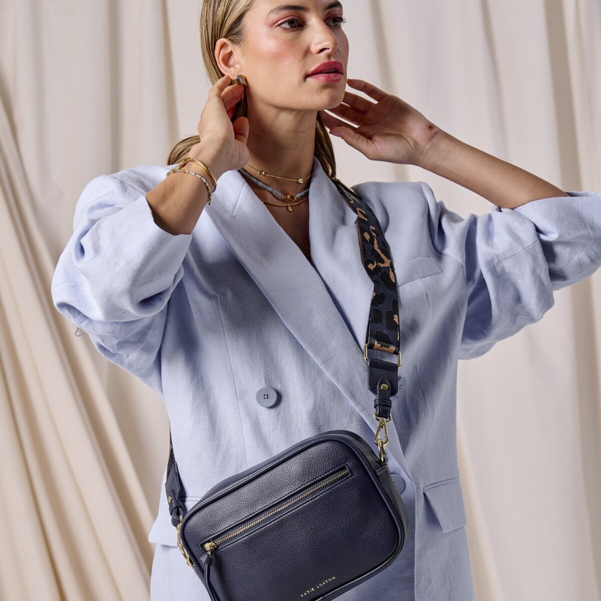 Hallie Crossbody Bag In Midnight Blue