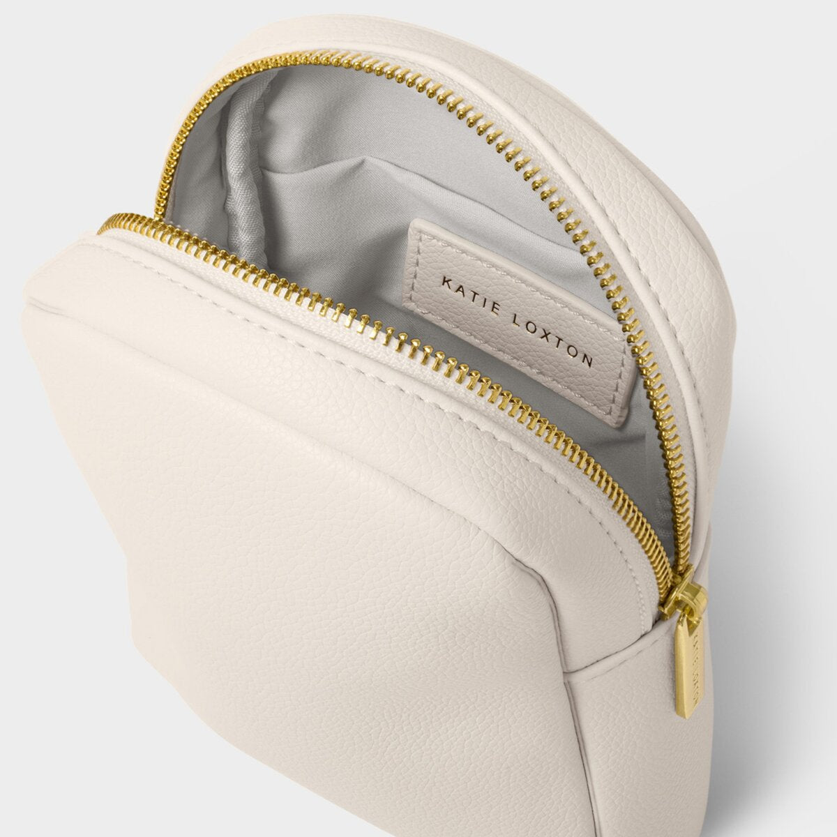 Kaite Canvas Strap Sling Bag In Off White