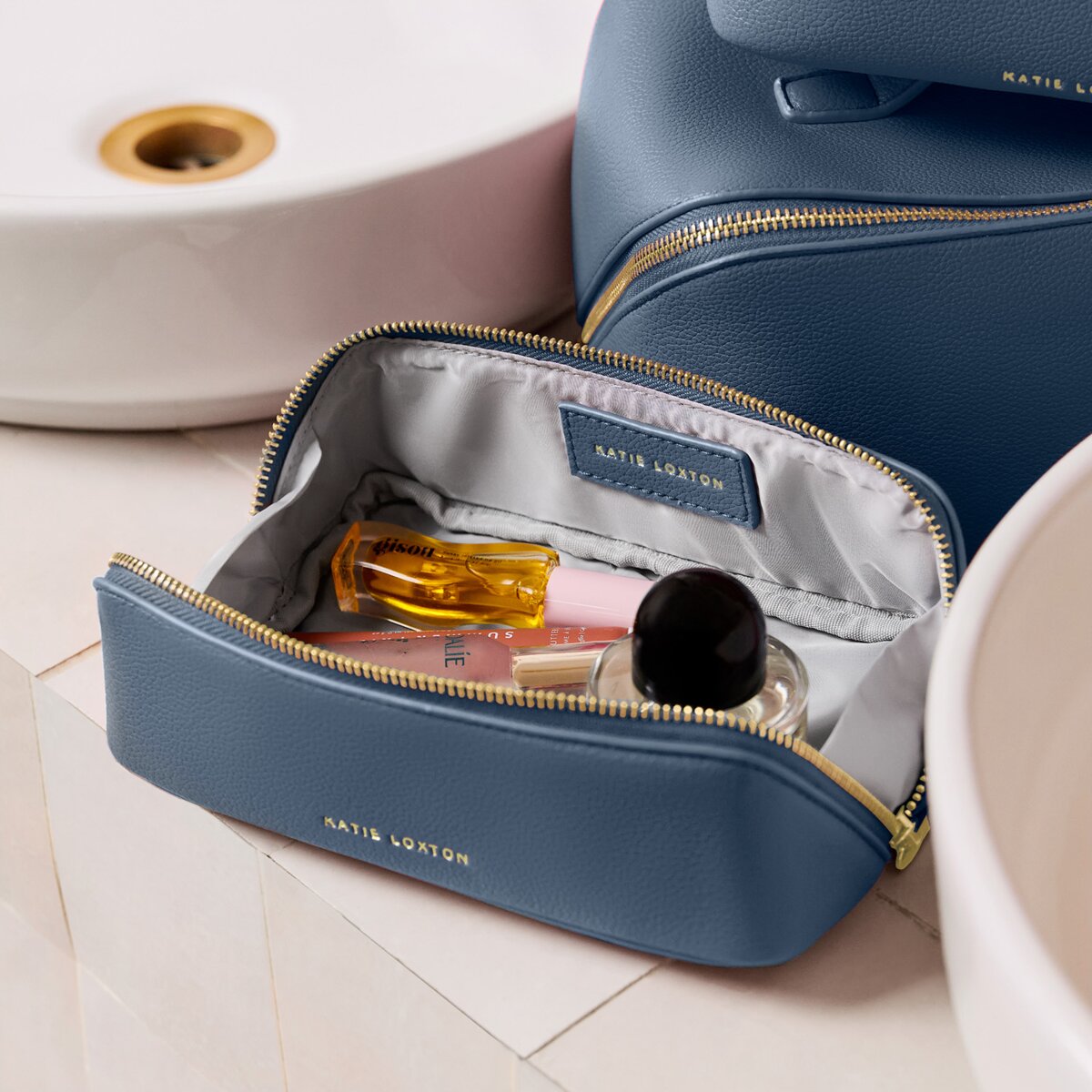 Small Makeup Bag In Navy