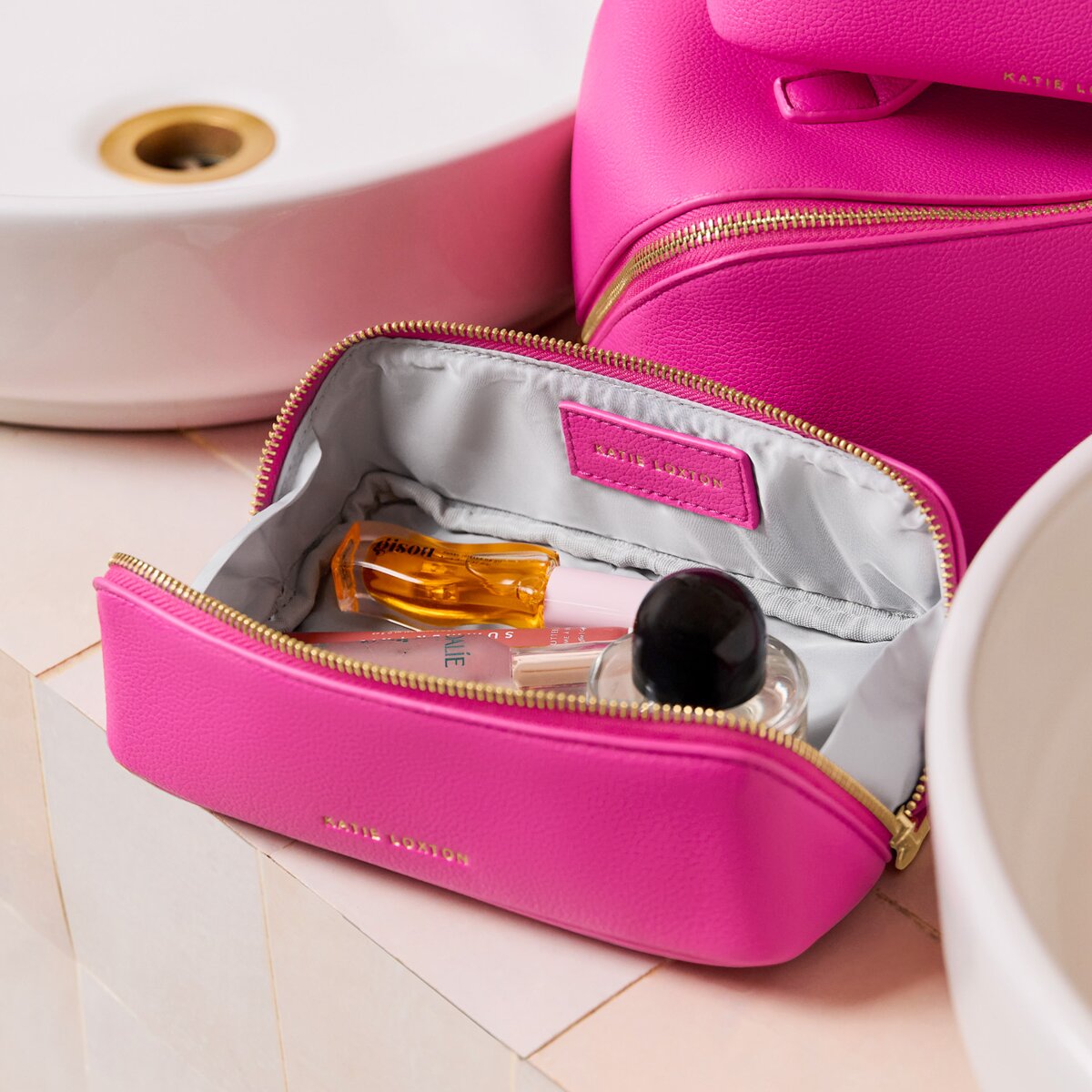 Small Makeup Bag In Magenta