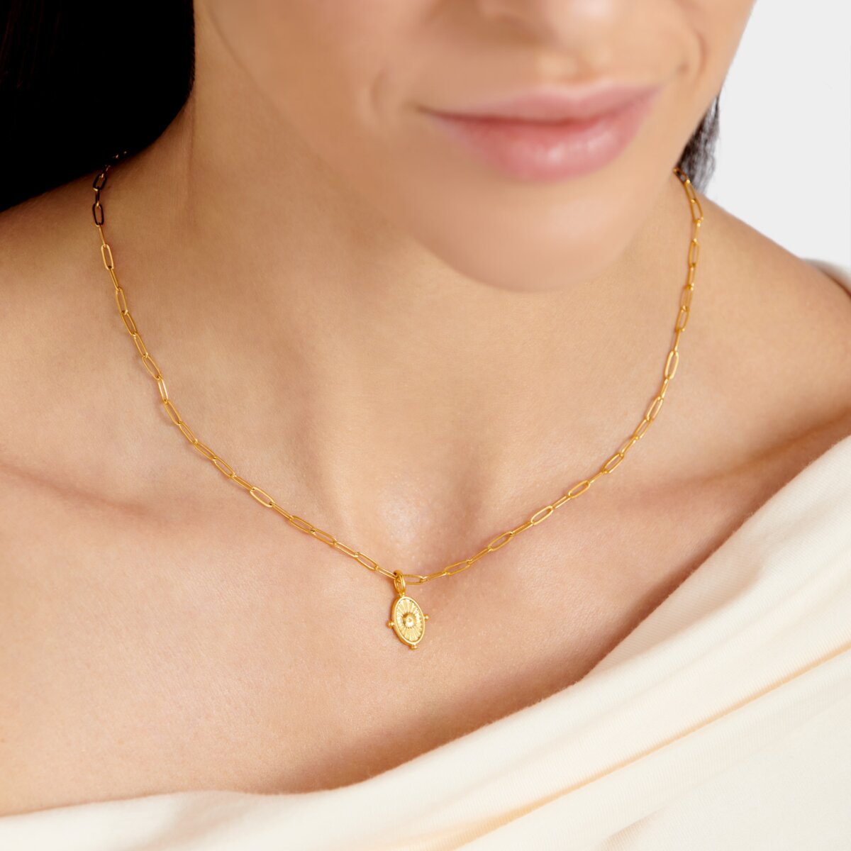 Talis Waterproof Gold Charm Necklace