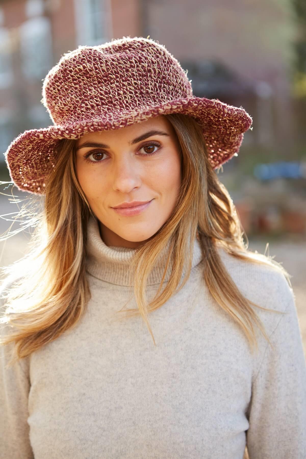 Hemp/Cotton Hat Burgundy