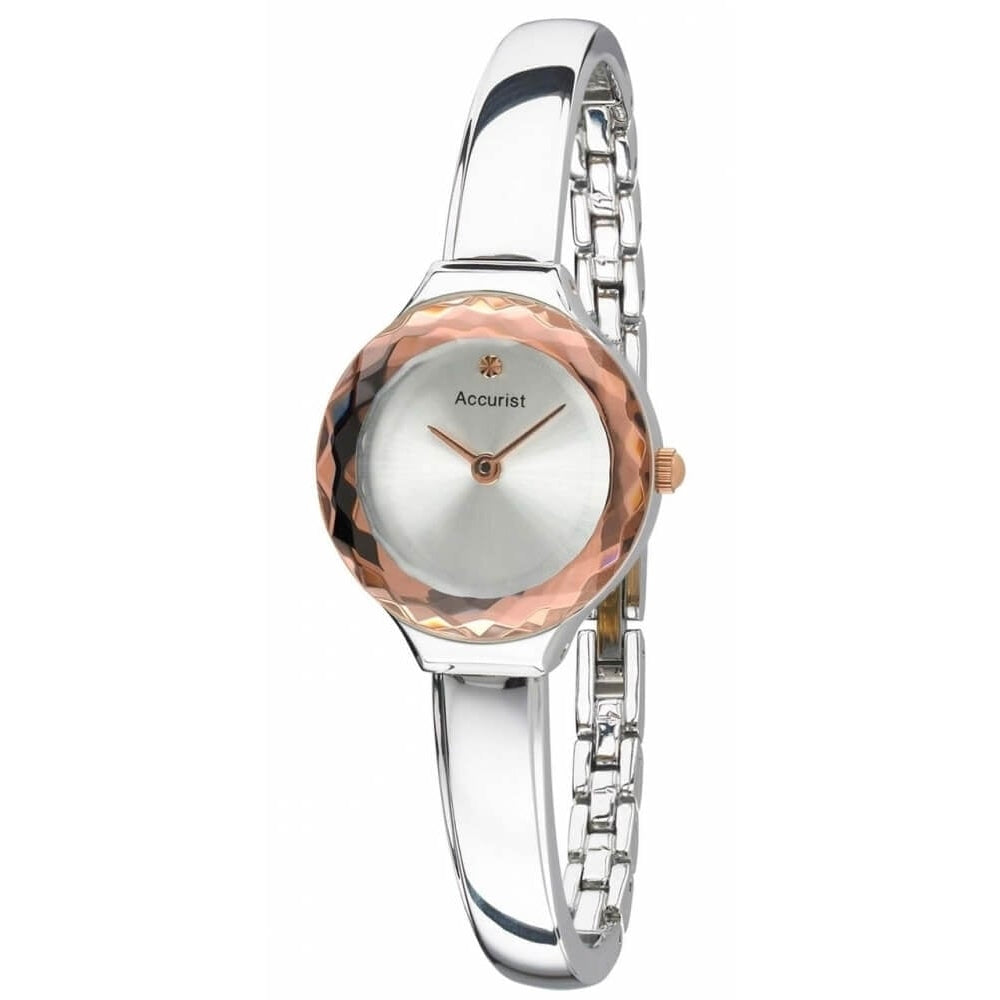 Womens Rose Bangle Bracelet Watch
