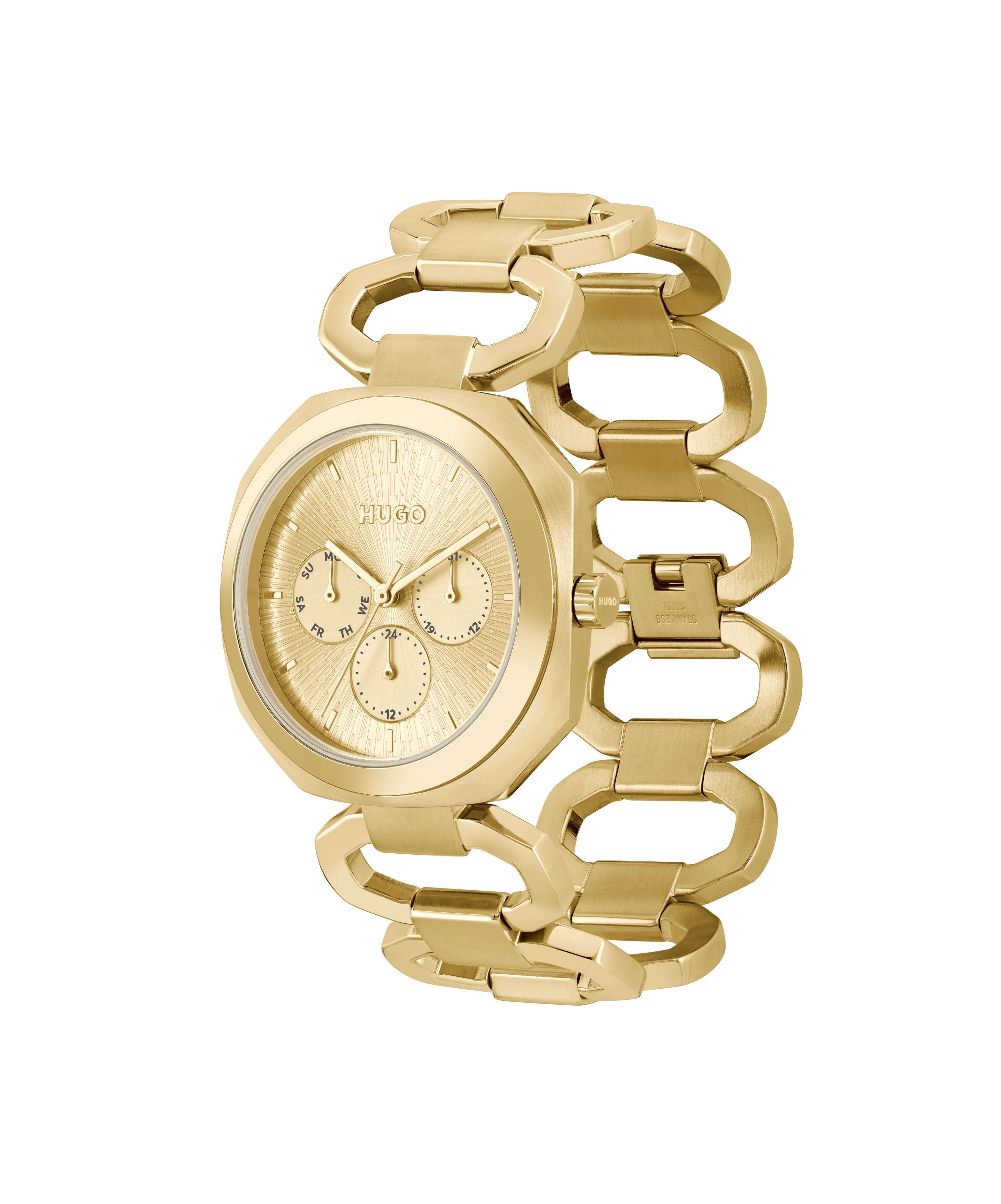 INTENSE Gold Plated Chronograph Watch