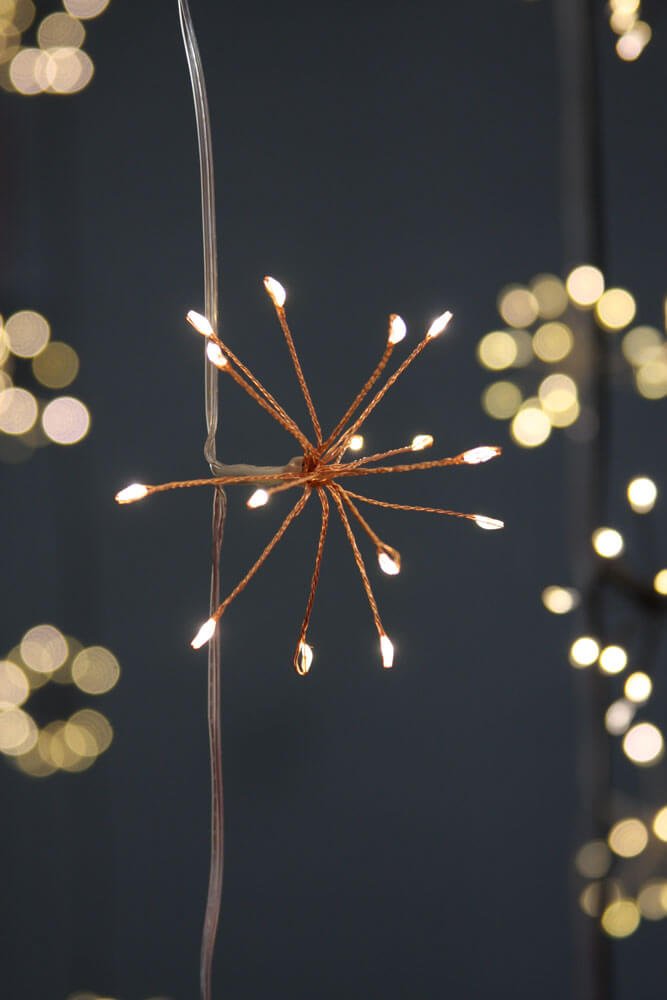 Starburst Chain Copper Battery Powered Light