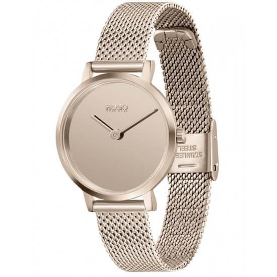 CHERISH Rose Gold Dial & Mesh Bracelet Strap Womens Watch