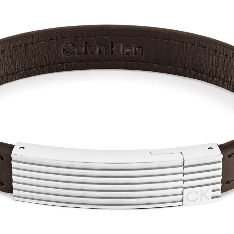 Circuit Brown Leather Bracelet