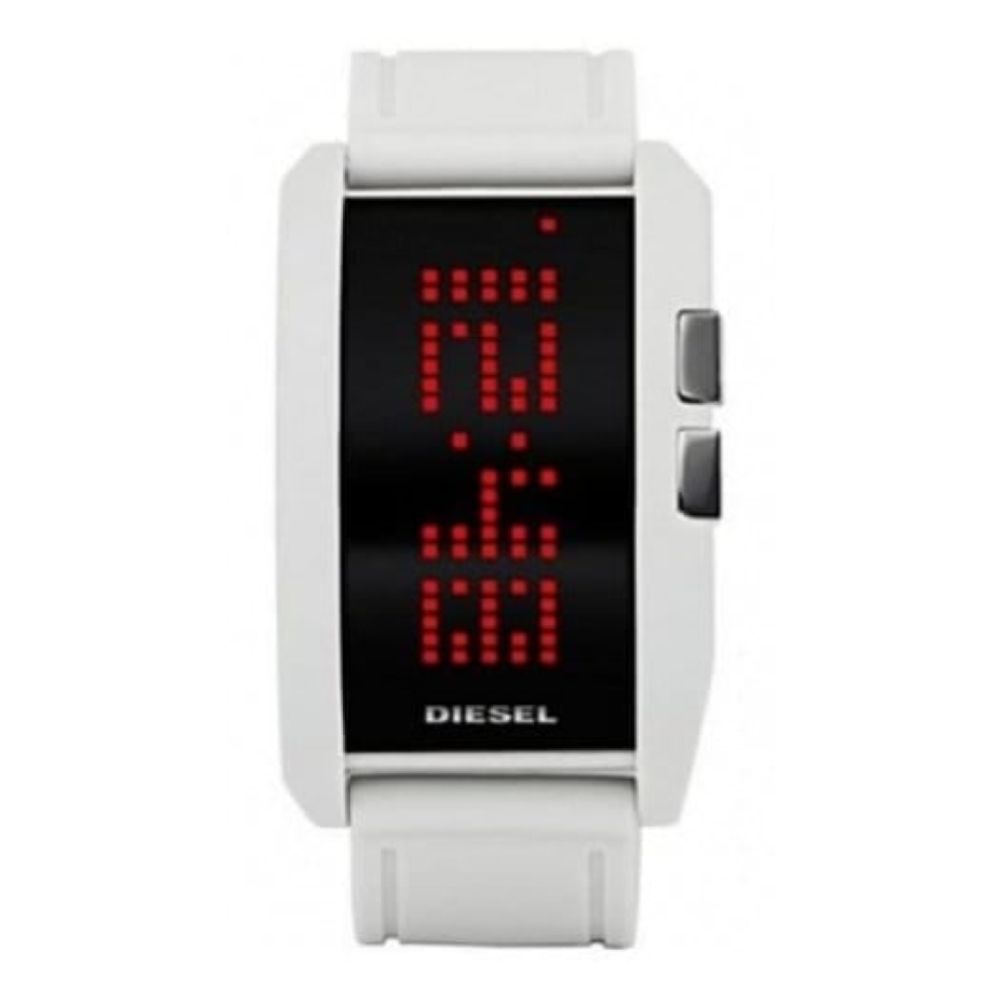Unisex White Silicone Digital Watch