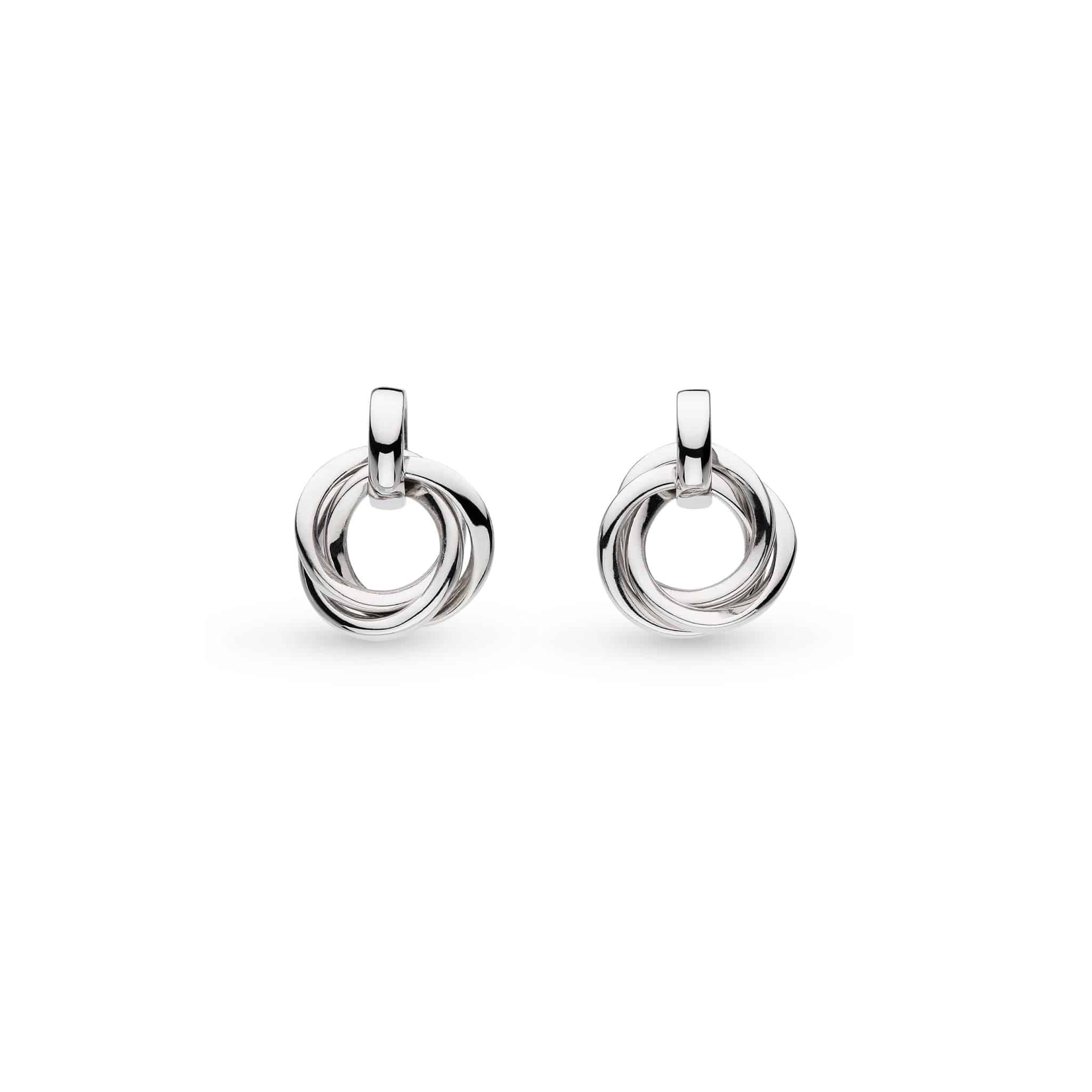Bevel Trilogy Stud Drop Earrings