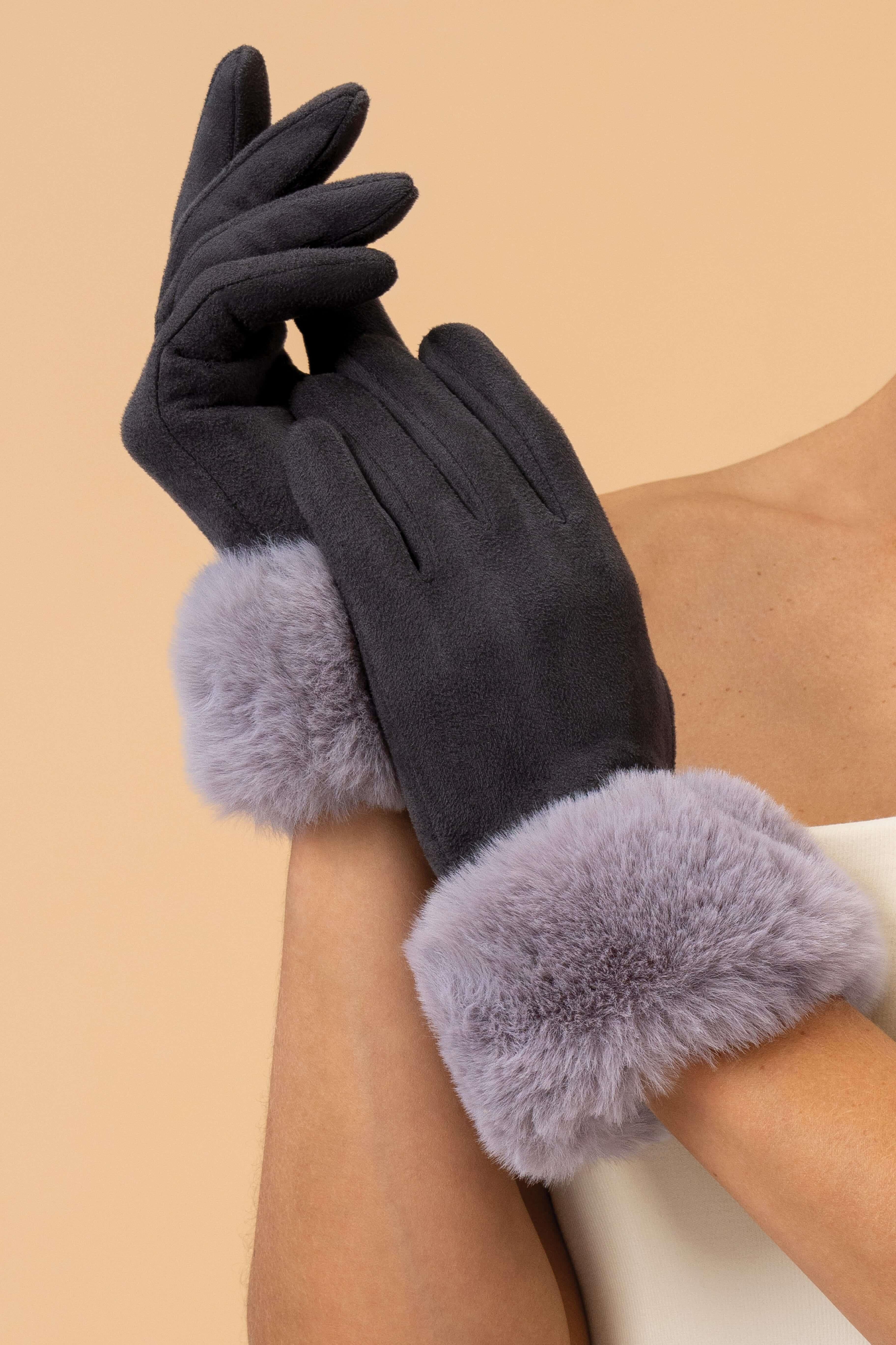 Bettina Gloves in Slate/Mist