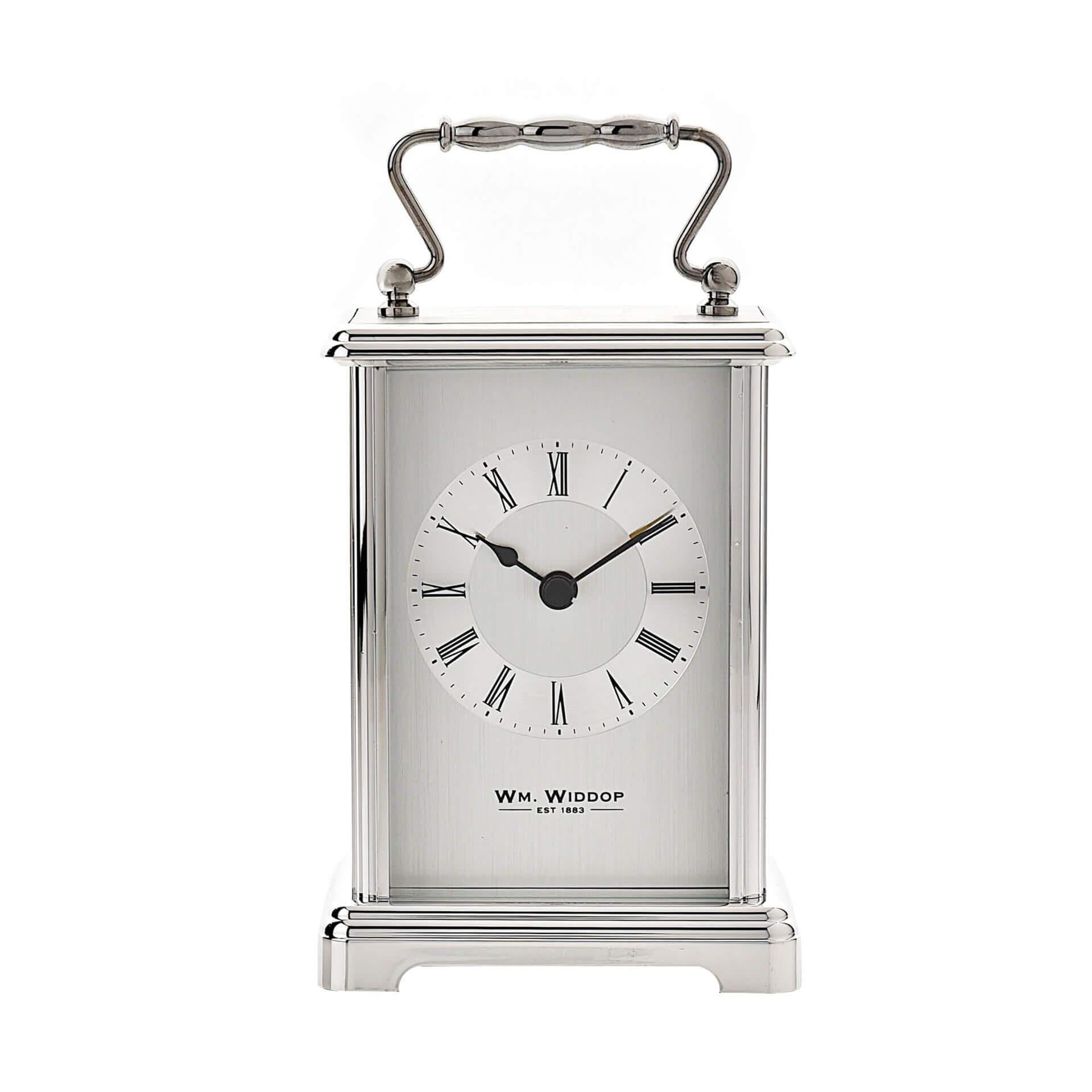 Silver Colour Carriage Clock